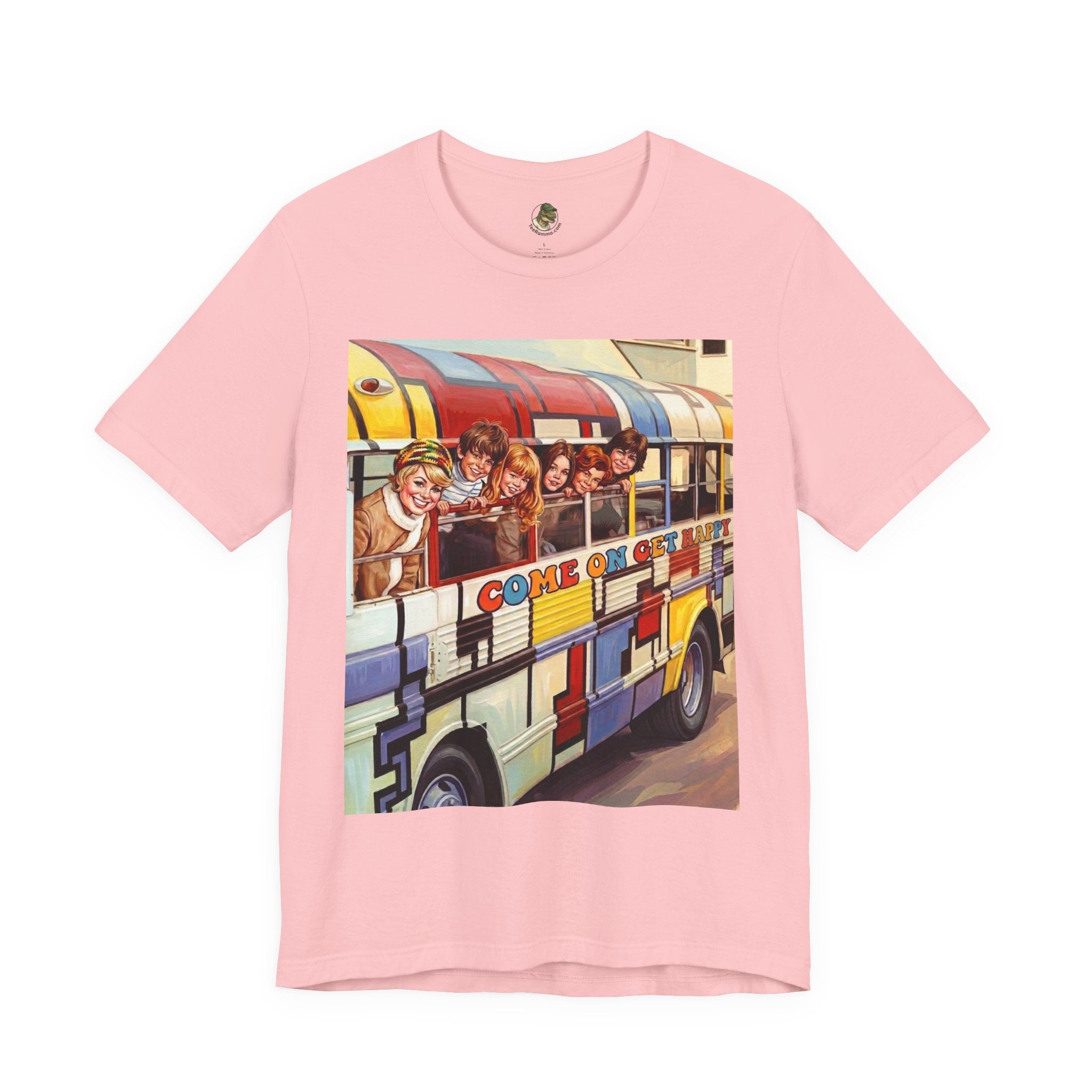 Unisex "Come On, Get Happy" Retro Graphic T‑Shirt
