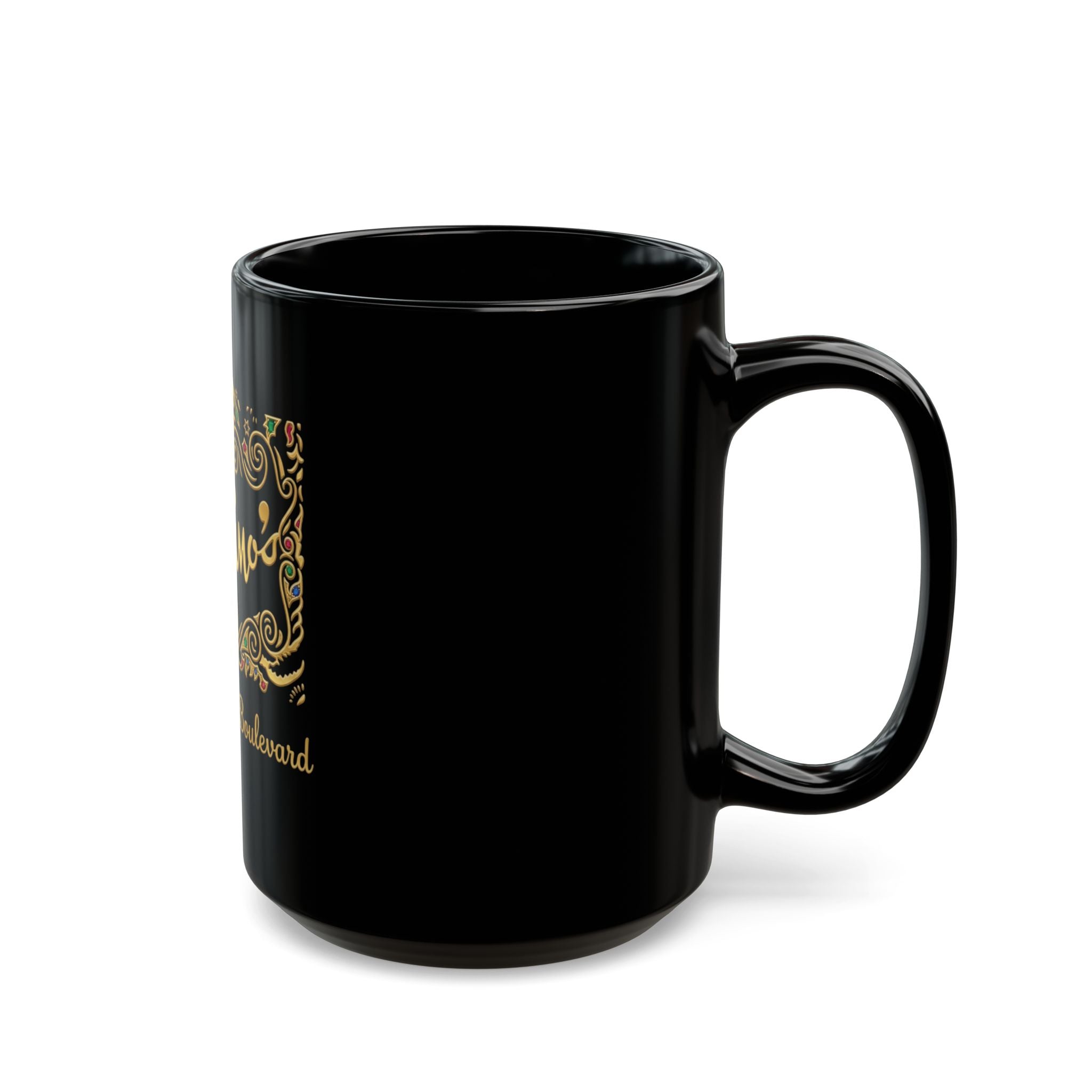 Vintage Perino's Restaurant Black Coffee Mug (15oz)