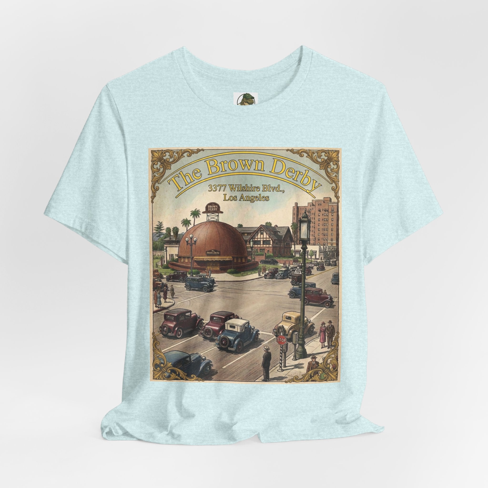 Vintage Brown Derby Restaurant Tee — Retro Restaurant Poster