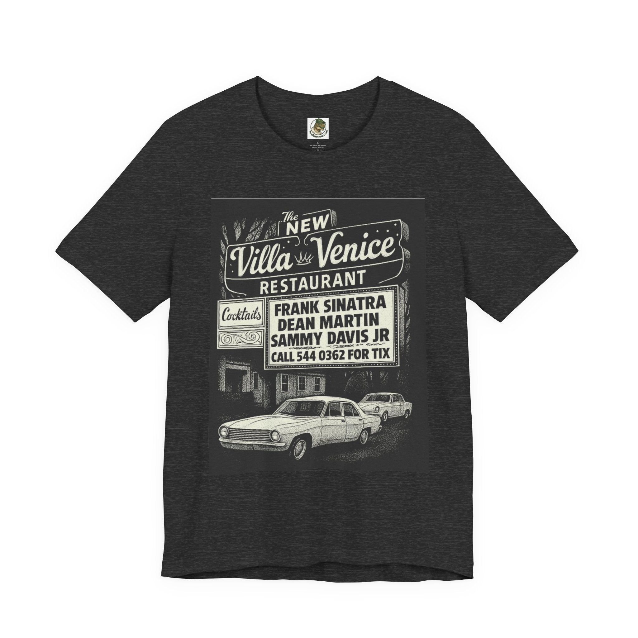 Unisex Vintage 'Villa Venice Restaurant' Cotton T-Shirt