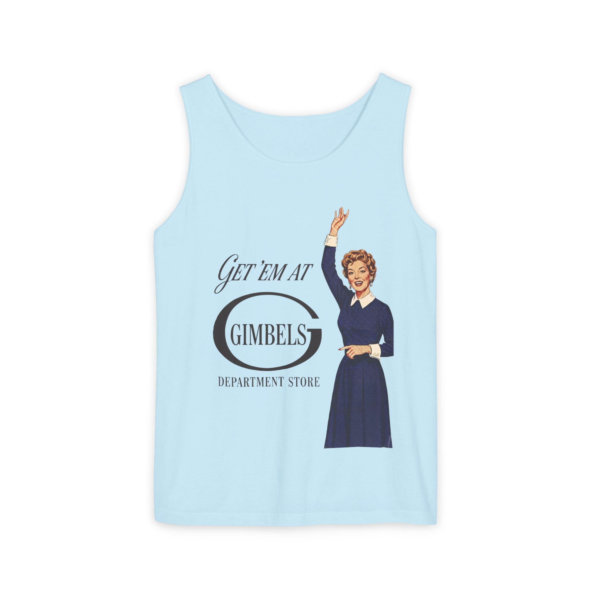 Unisex Vintage 'Get ’Em at Gimbels' Tank Top