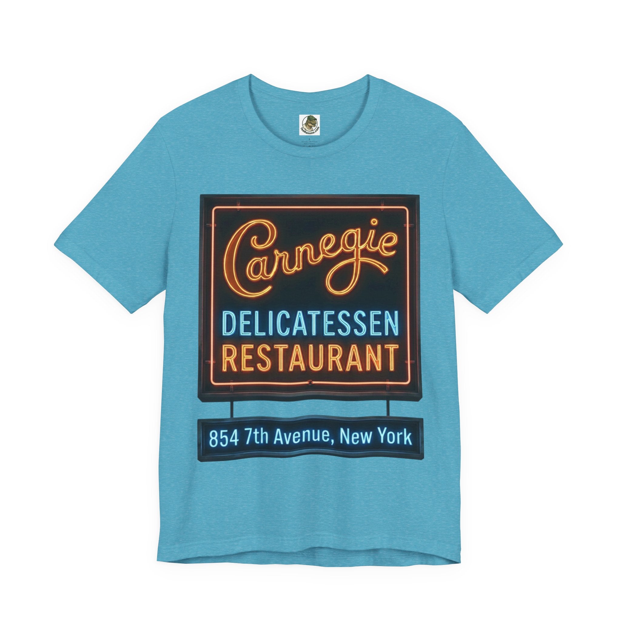 Vintage Carnegie Deli Restaurant Tee — Retro Neon Sign