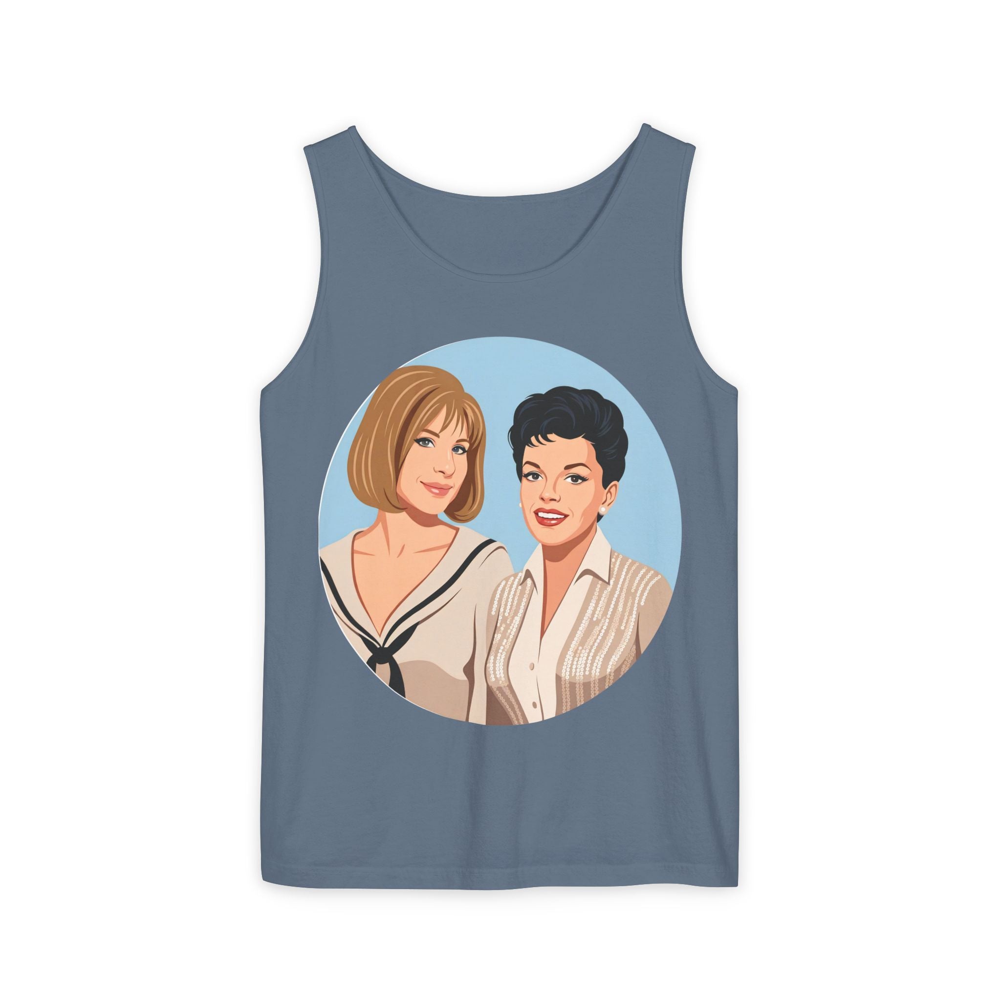 Unisex 'Happy Duet' Cotton Tank Top