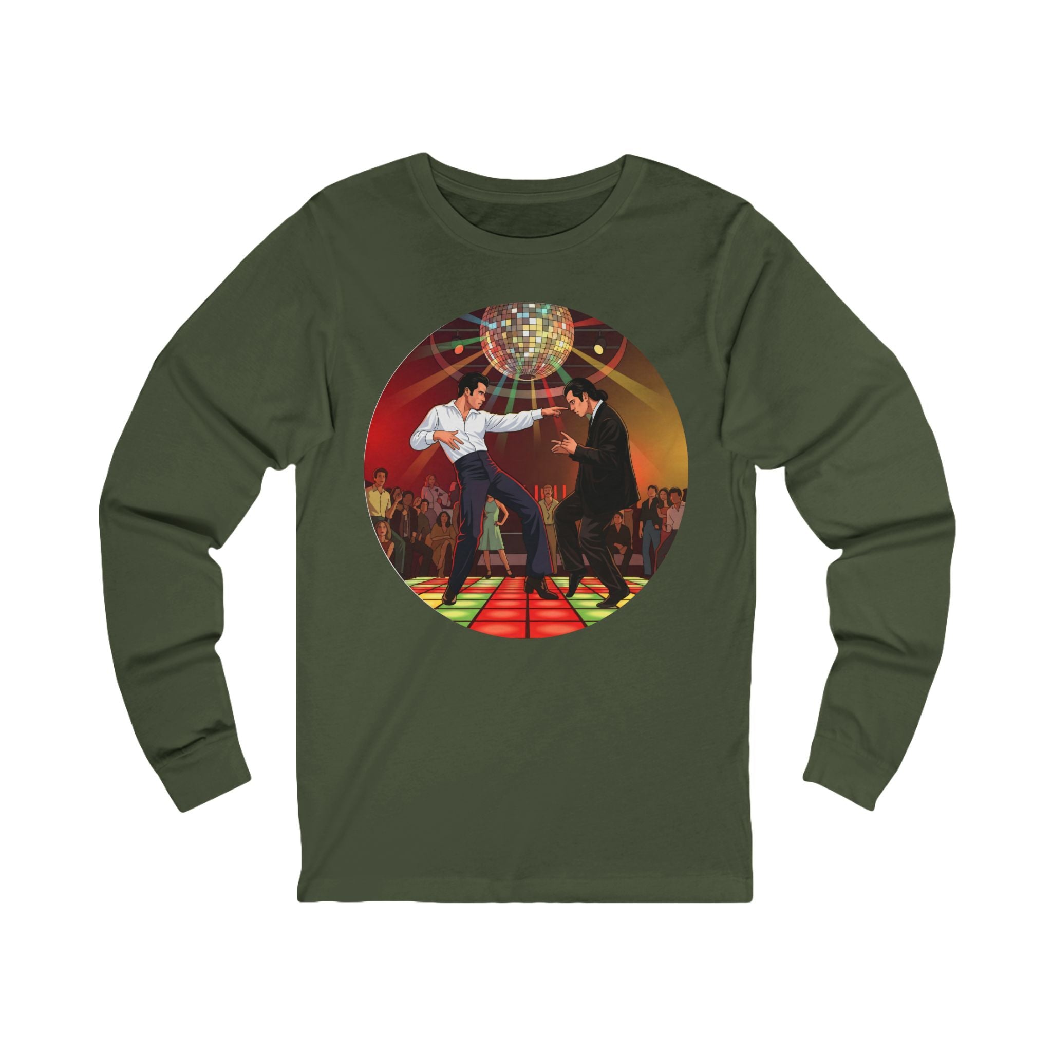 Unisex 'Dancing Together' Cotton Long Sleeve Tee
