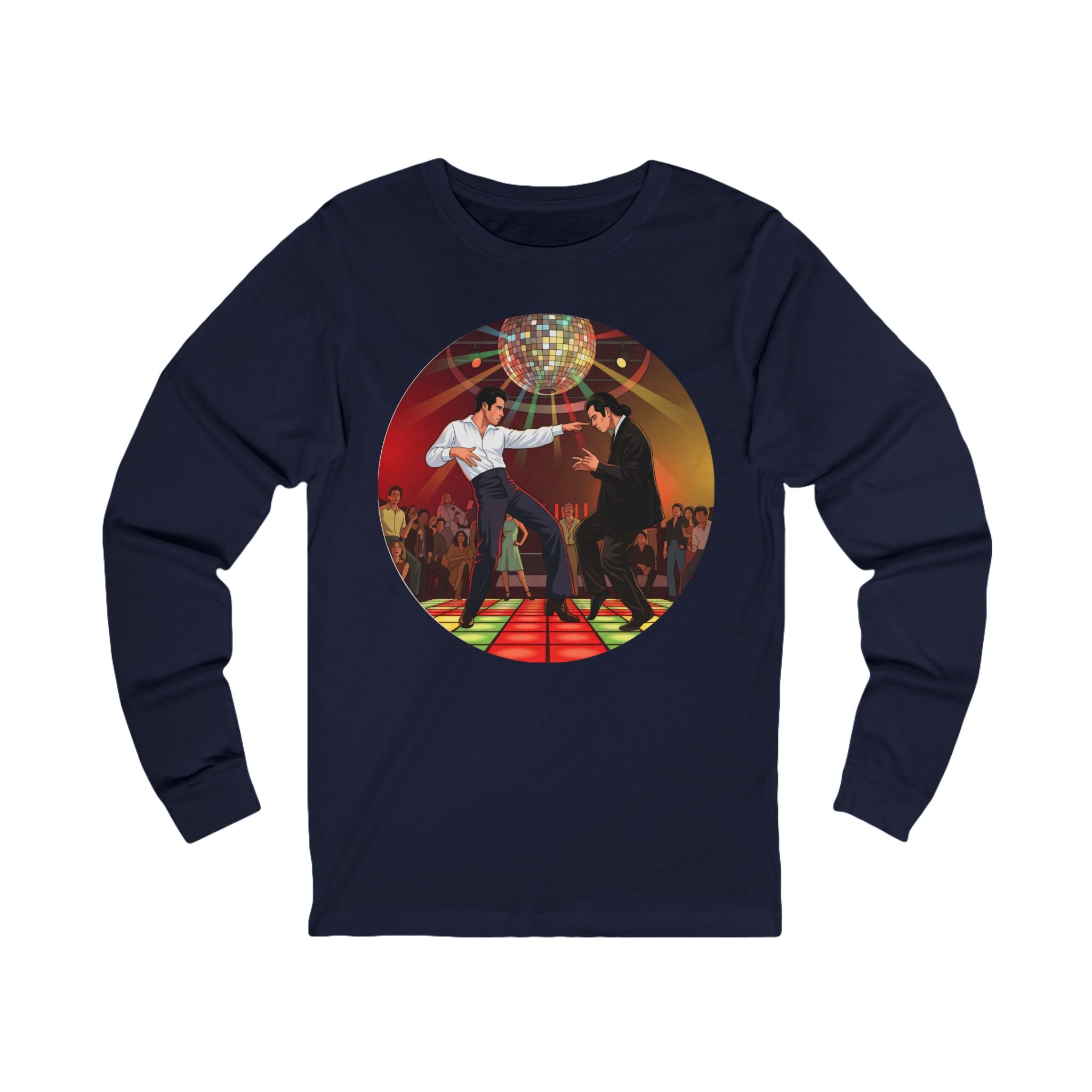 Unisex 'Dancing Together' Cotton Long Sleeve Tee