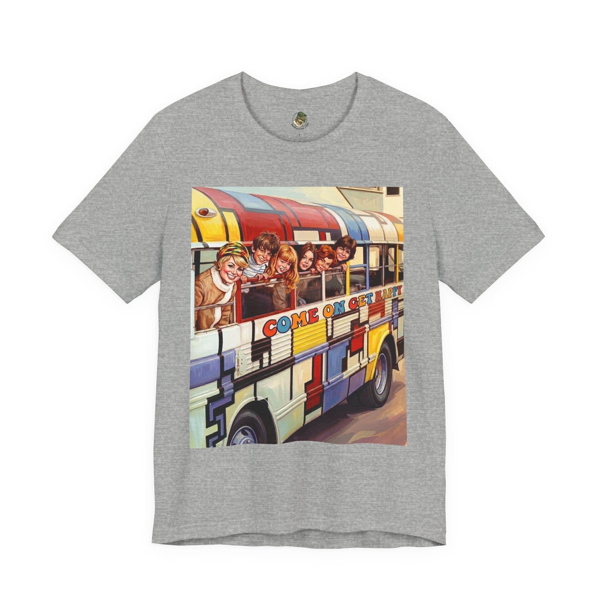 Unisex "Come On, Get Happy" Retro Graphic T‑Shirt