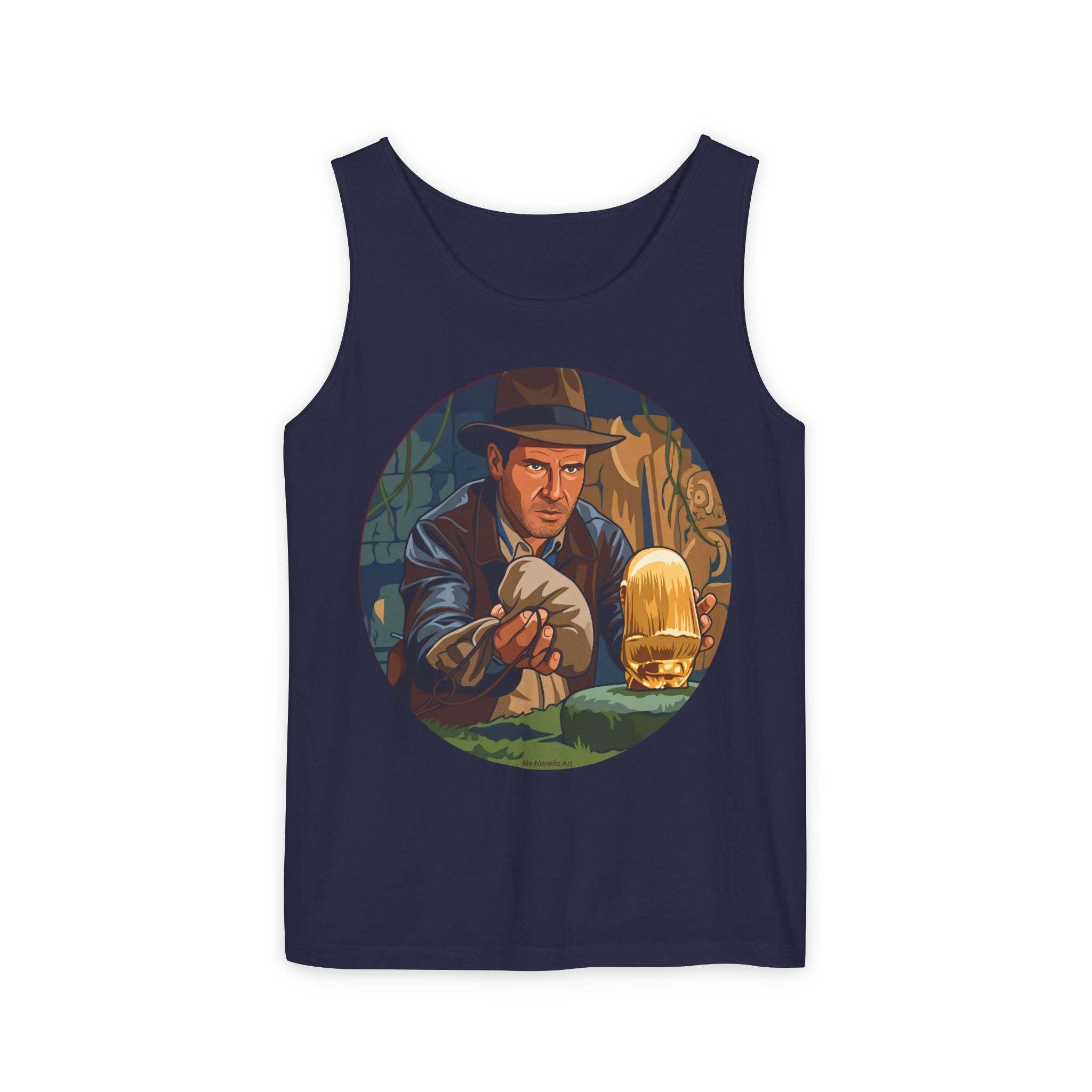 Unisex 'Adventure Man' Cotton Tank Top