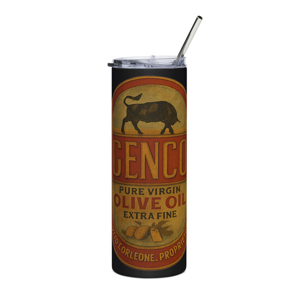 Genco Olive Oil Label Stainless Steel 20oz Tumbler