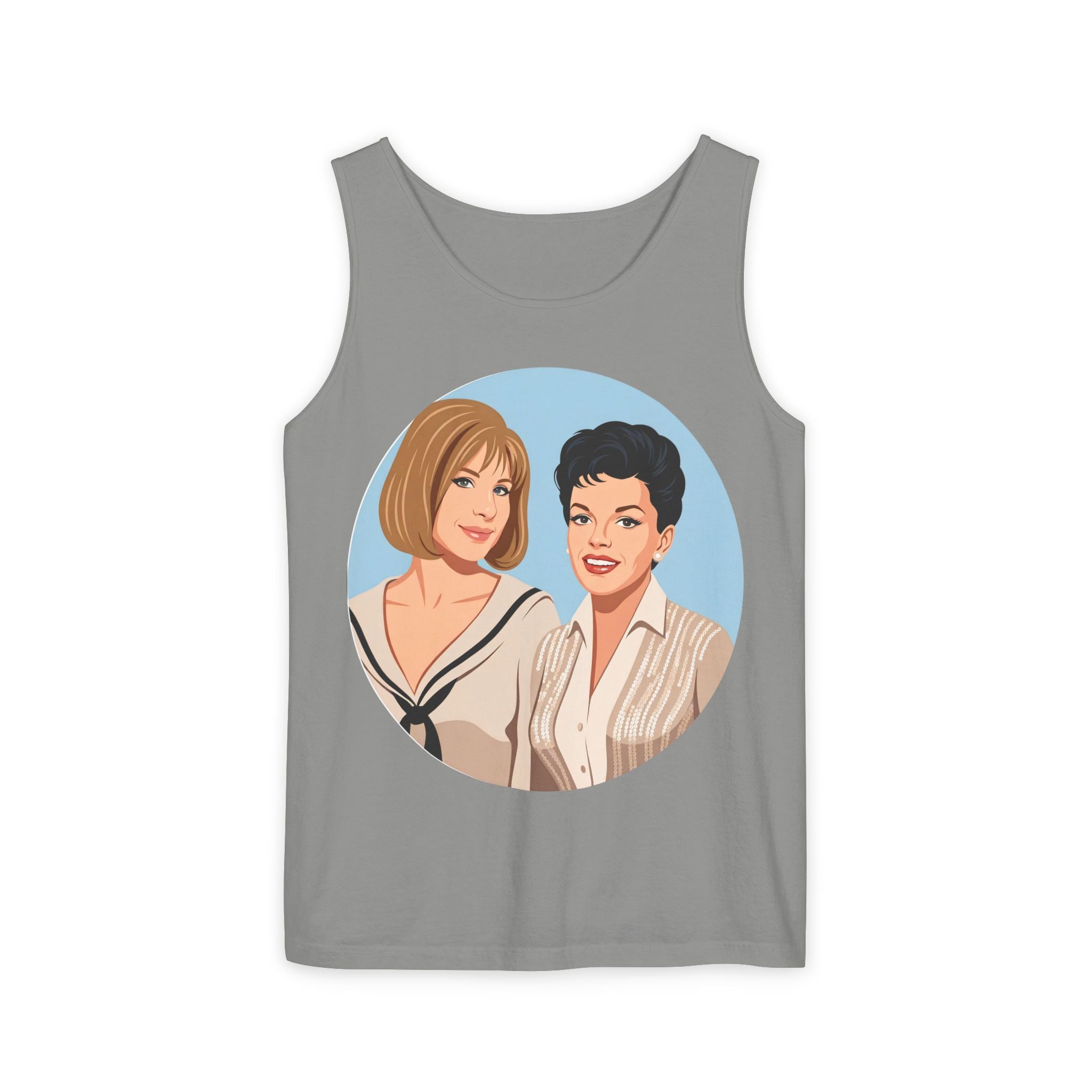 Unisex 'Happy Duet' Cotton Tank Top
