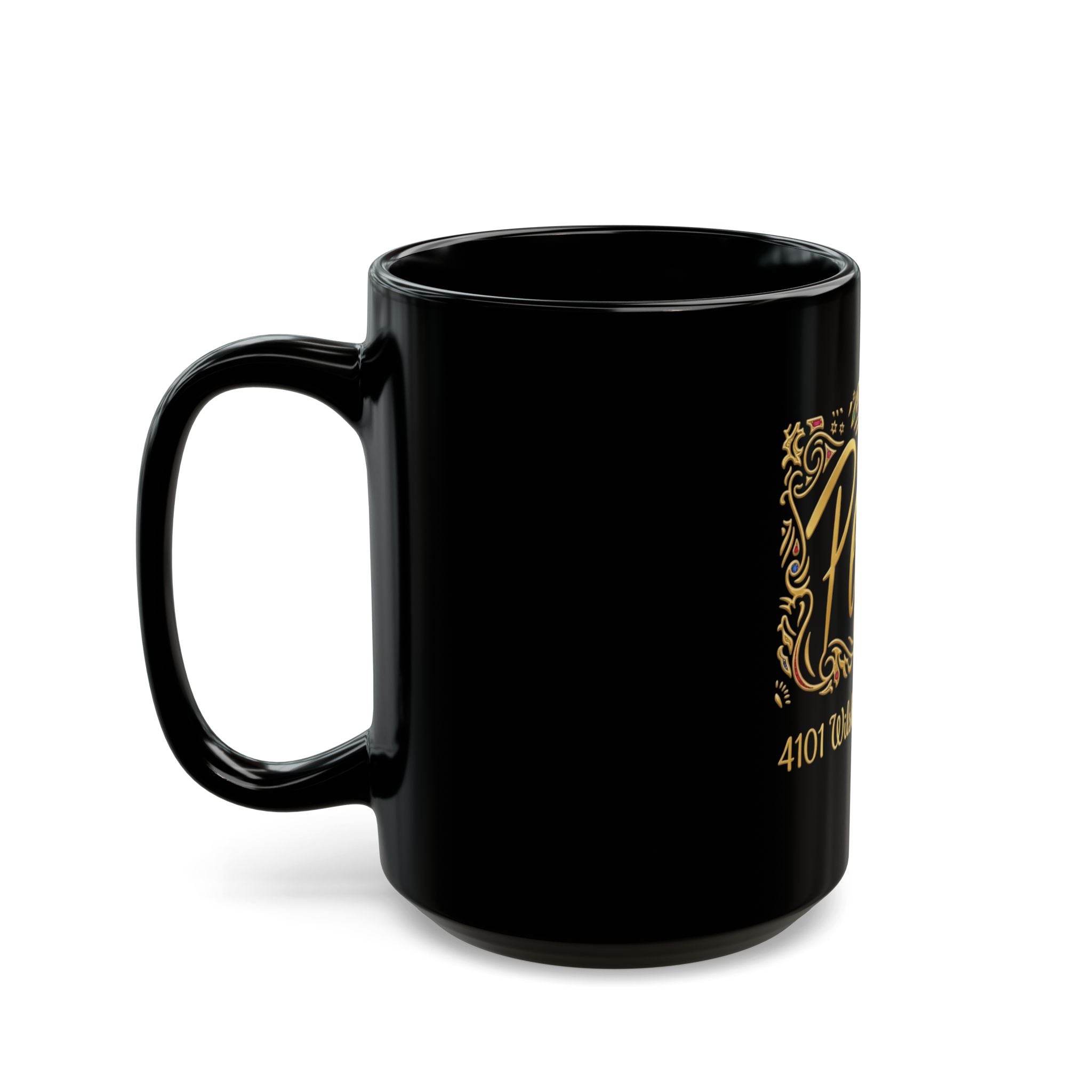 Vintage Perino's Restaurant Black Coffee Mug (15oz)