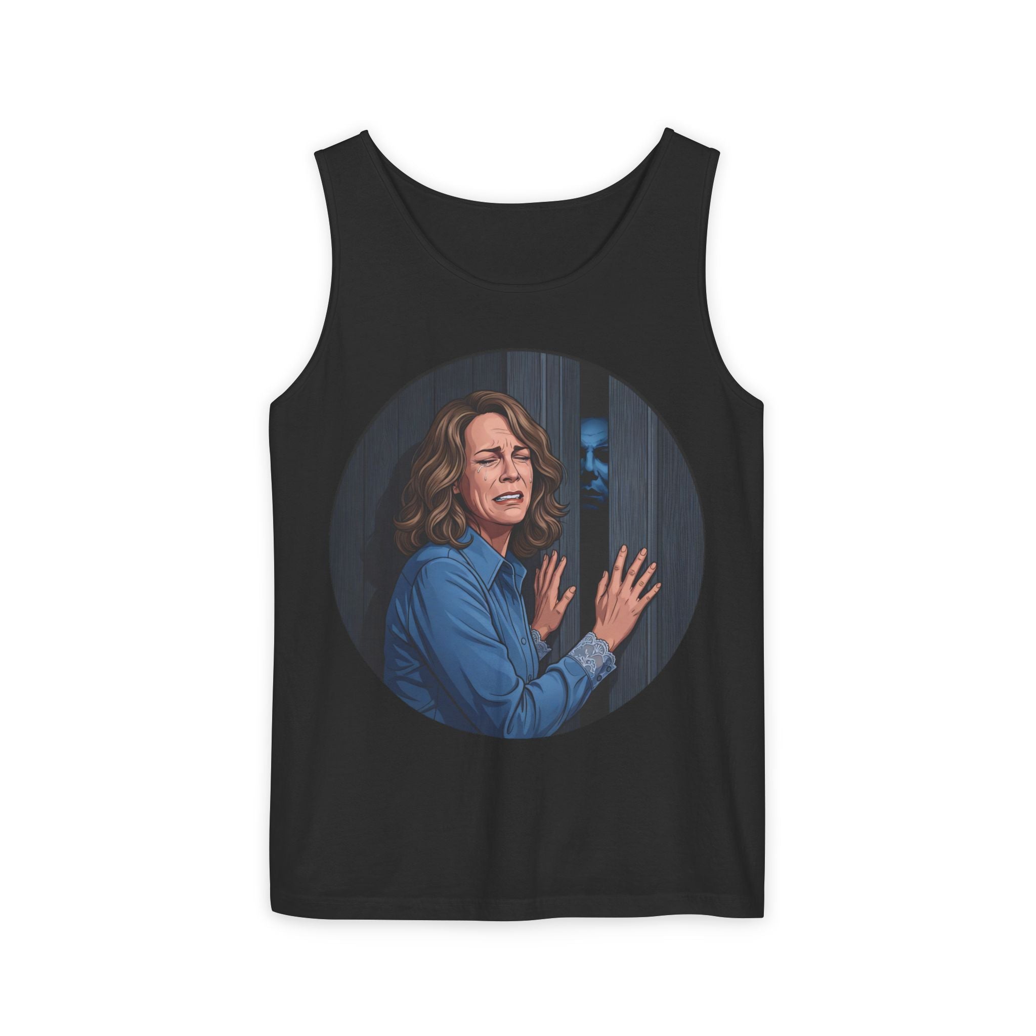 Unisex 'Demon at the Door' Cotton Tank Top