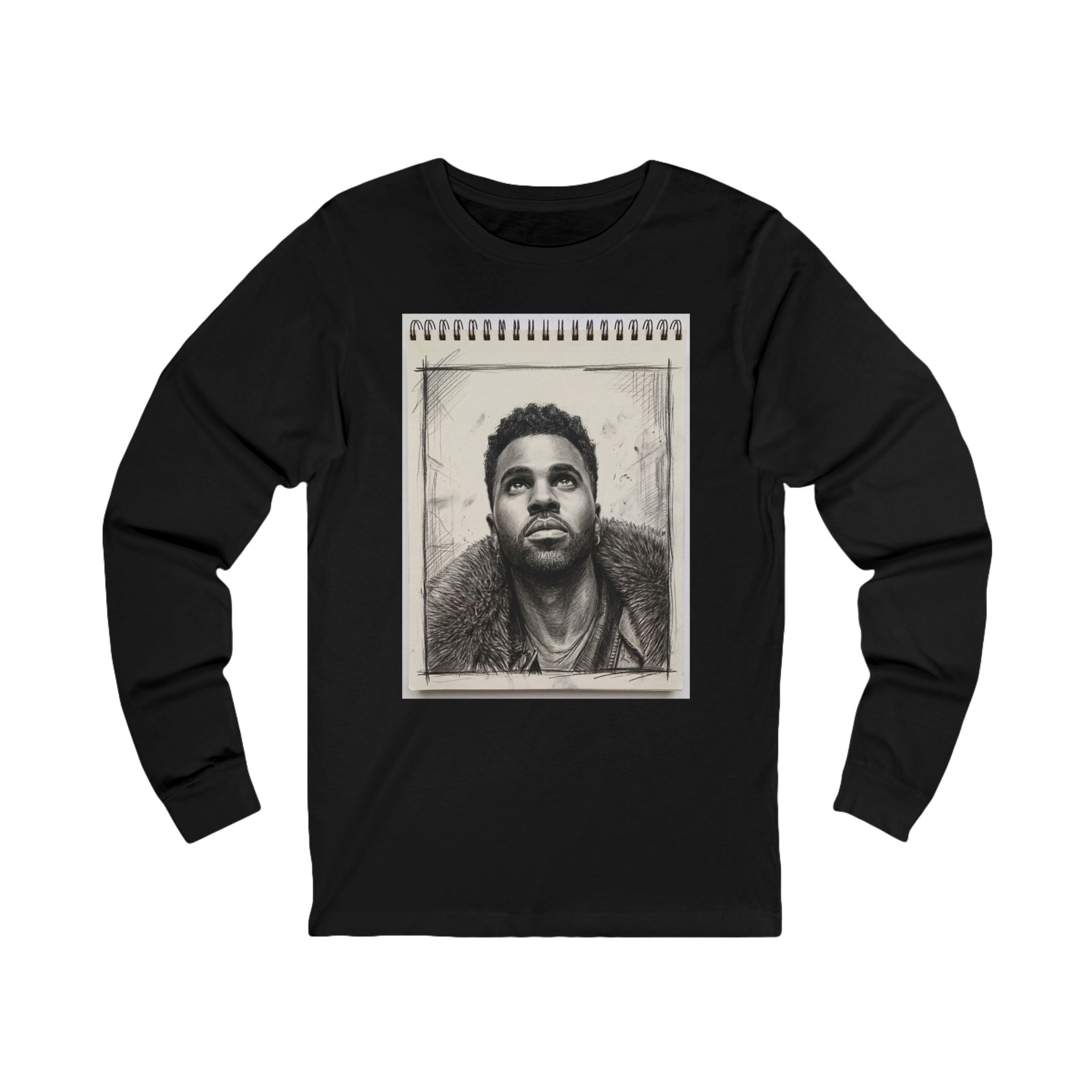Unisex "J.D." Sketchbook Long Sleeve Tee