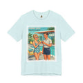 Unisex Retro 'Summer Days' Pool Party Cotton T-Shirt