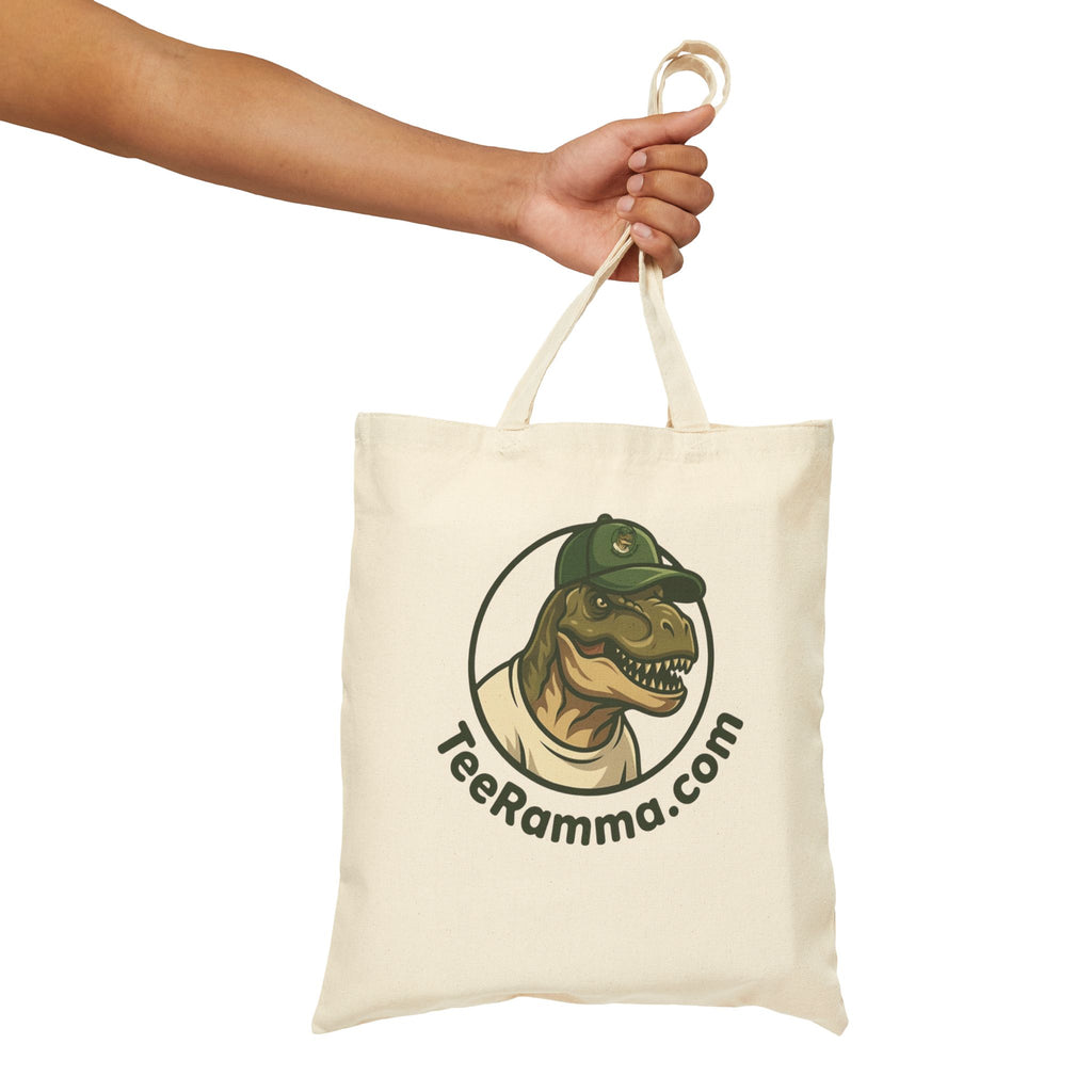 Official TeeRamma Logo Canvas Tote