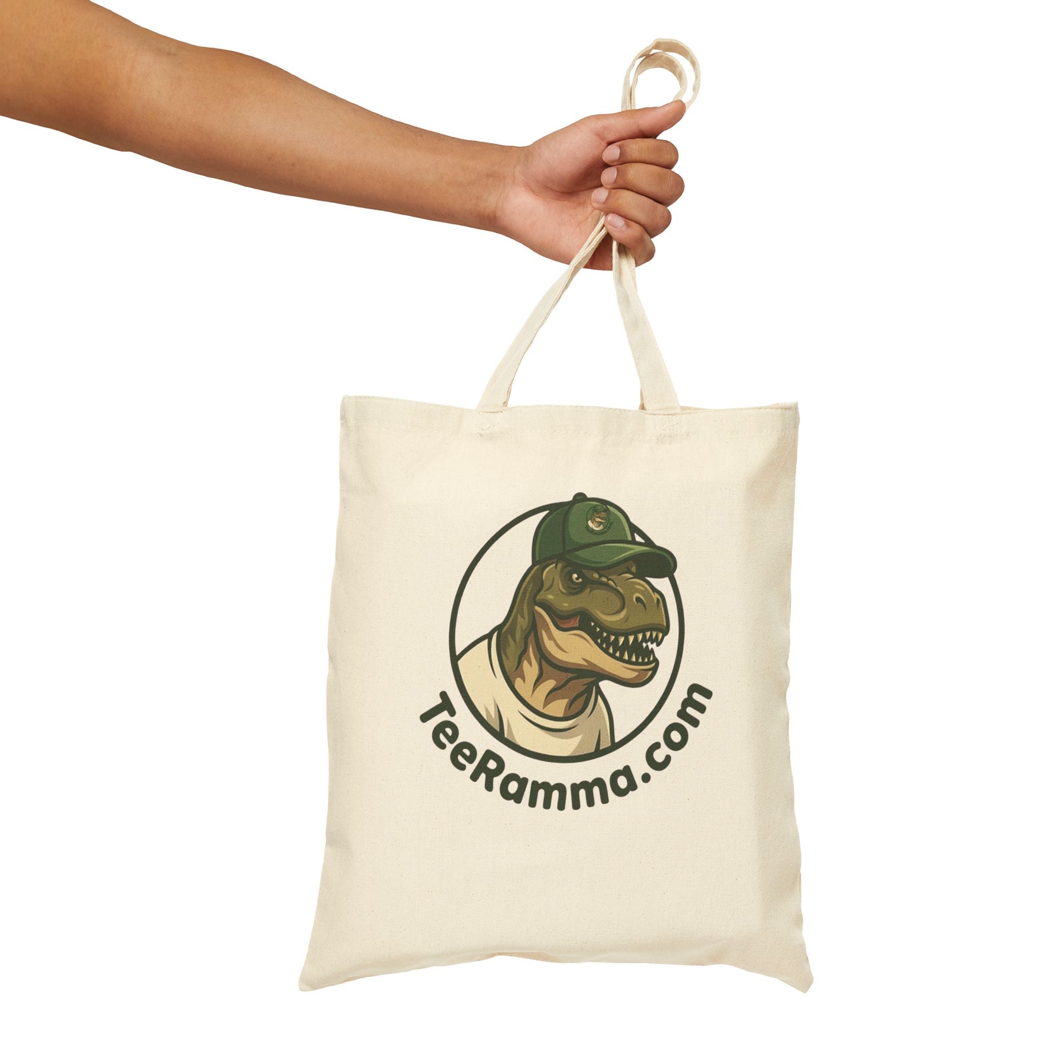 Official TeeRamma Logo Canvas Tote