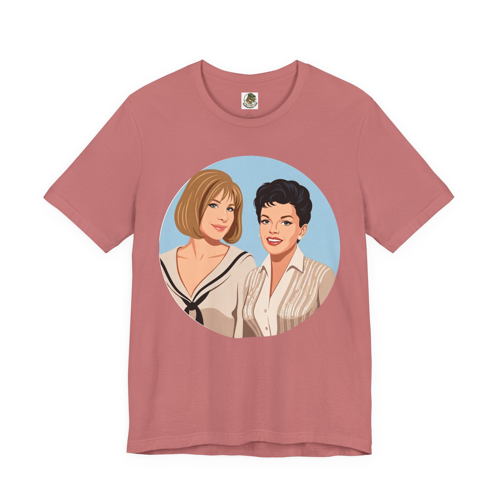 Unisex 'Happy Duet' Cotton T-Shirt