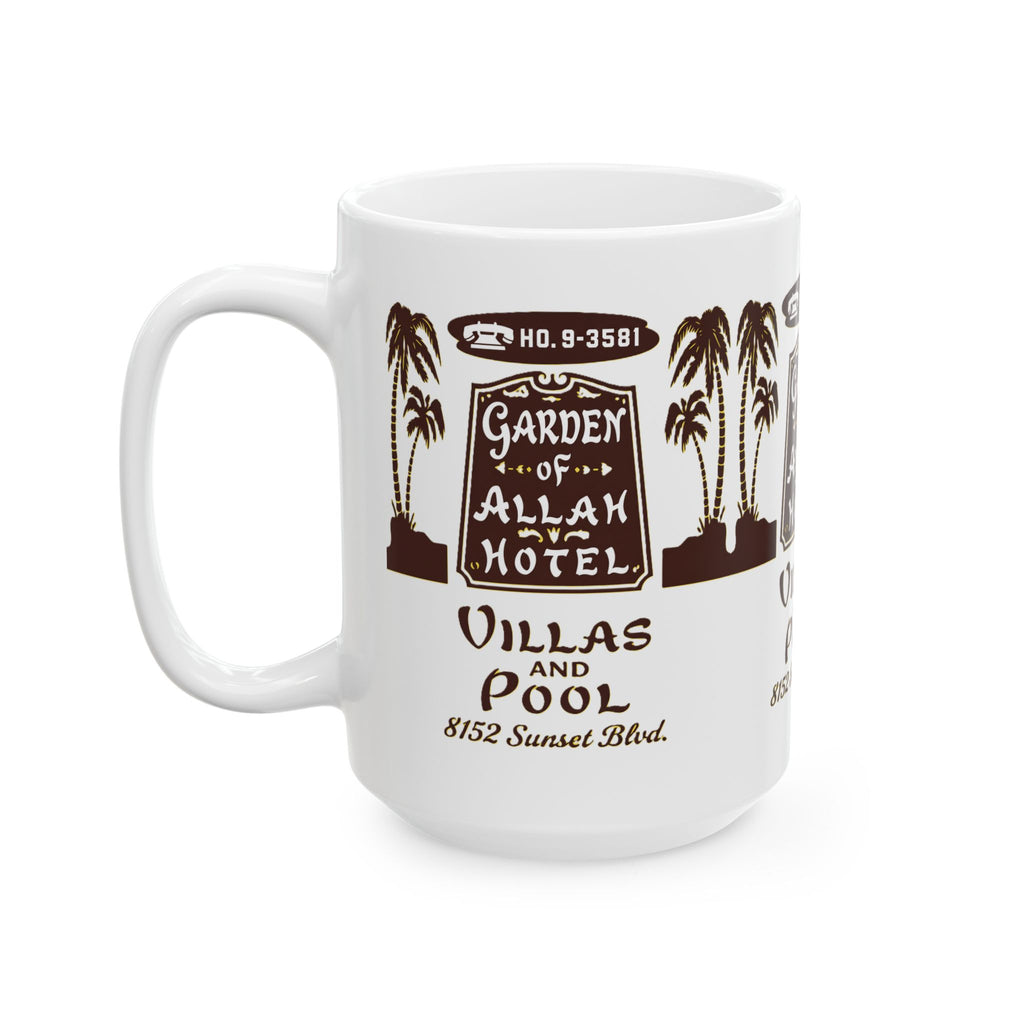 Vintage Garden of Allah Hotel Ceramic Mug (15oz)
