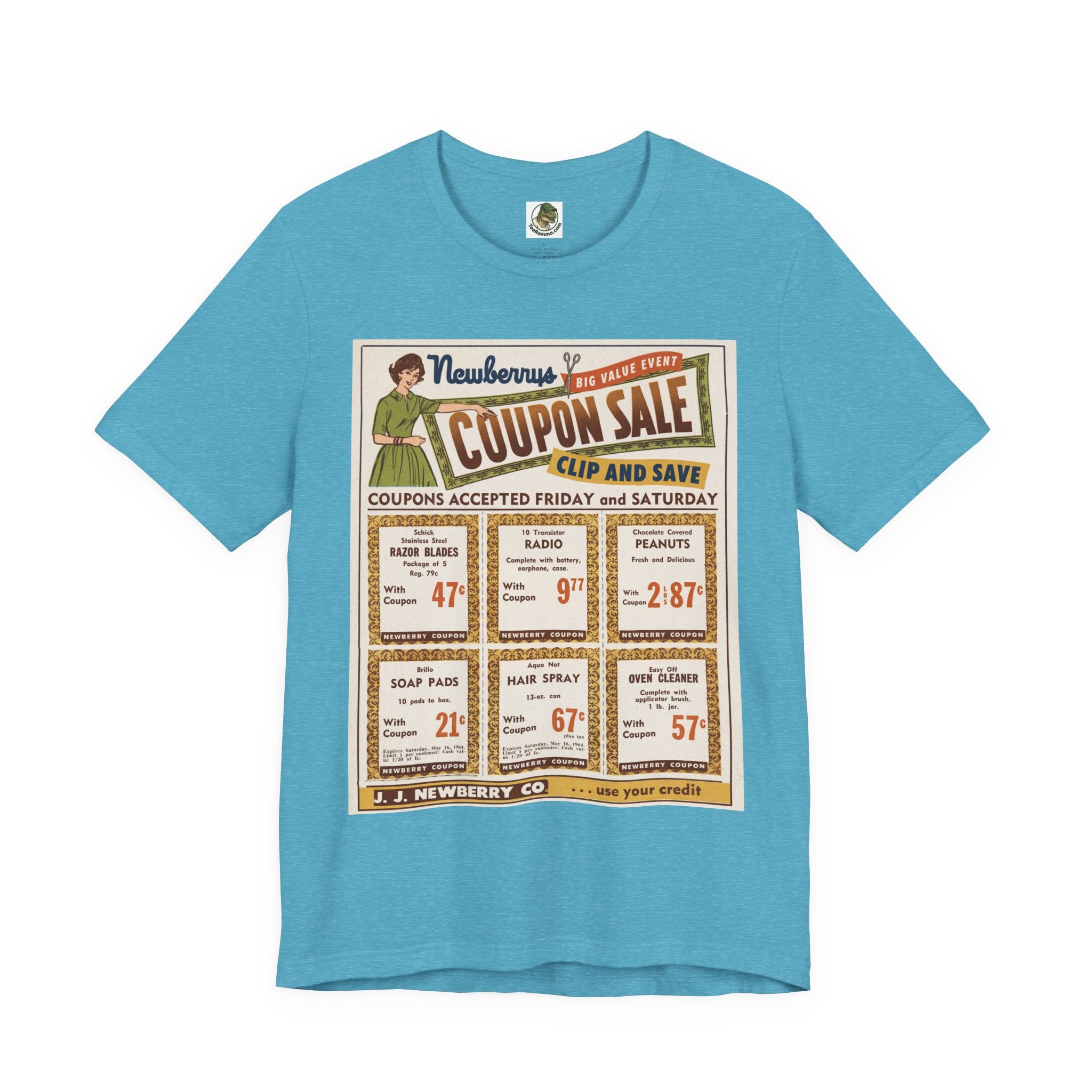 J.J. Newberry Co. Retro Coupon Ad Graphic Tee