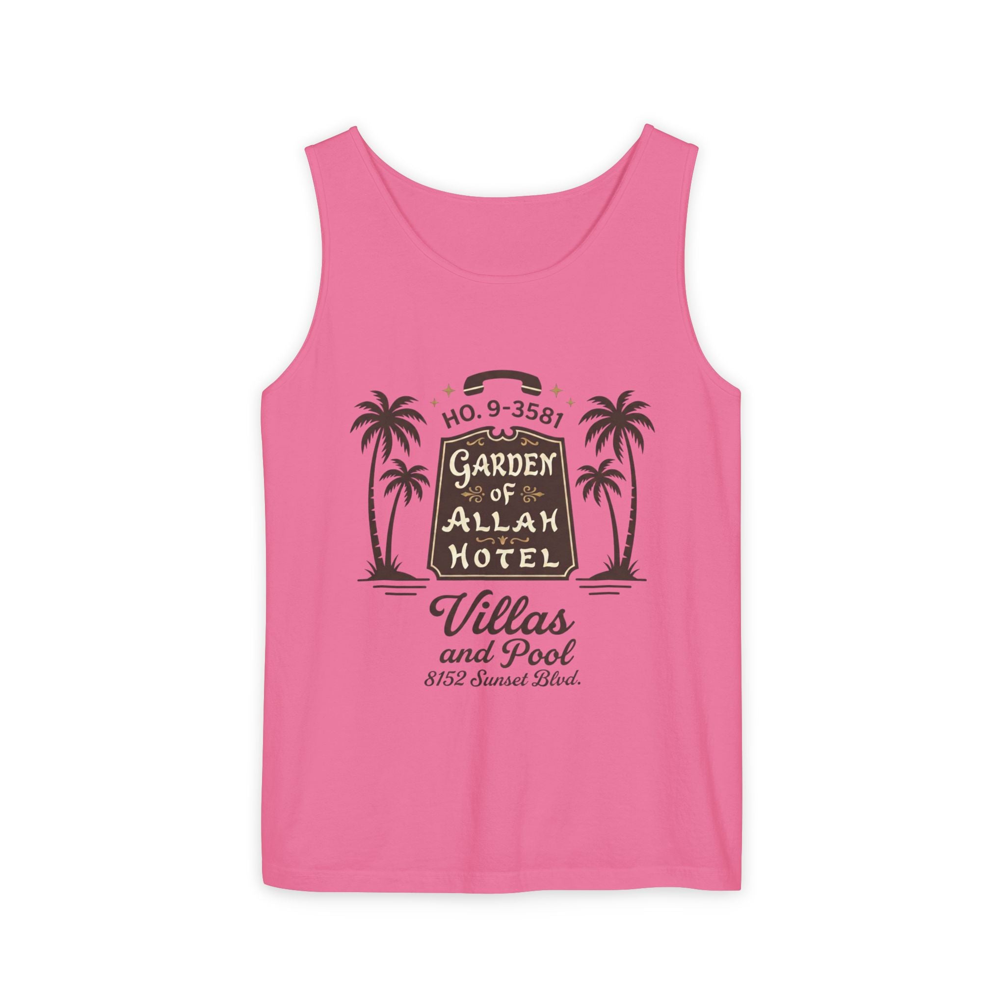 Vintage Garden of Allah Hotel Tank