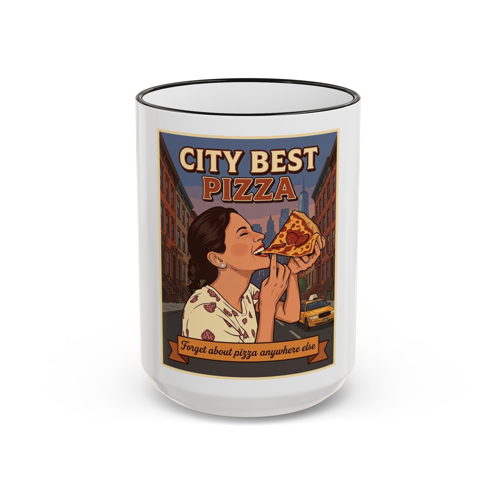 City Best Pizza, New York City Coffee Mug (15oz)
