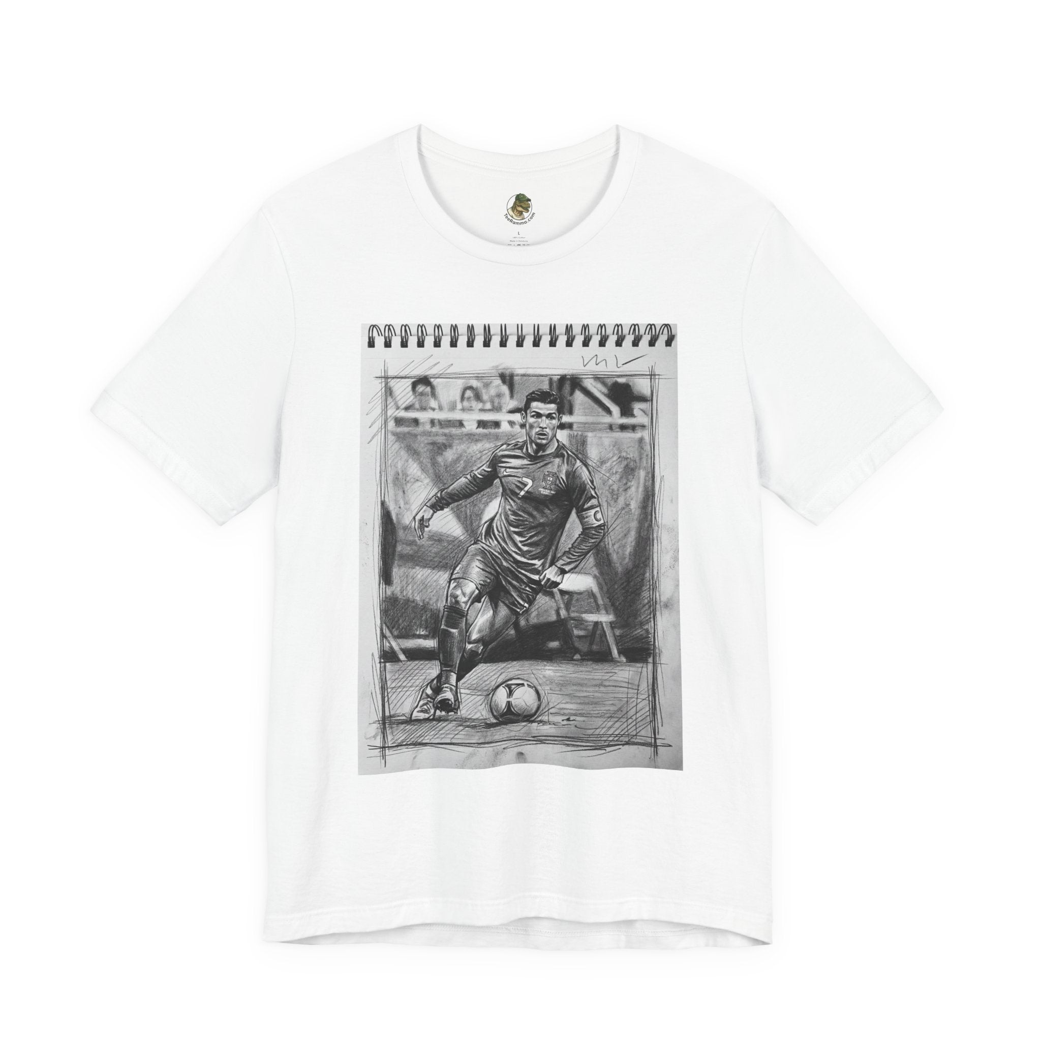 Unisex "CR7" Sketchbook Cotton T-Shirt