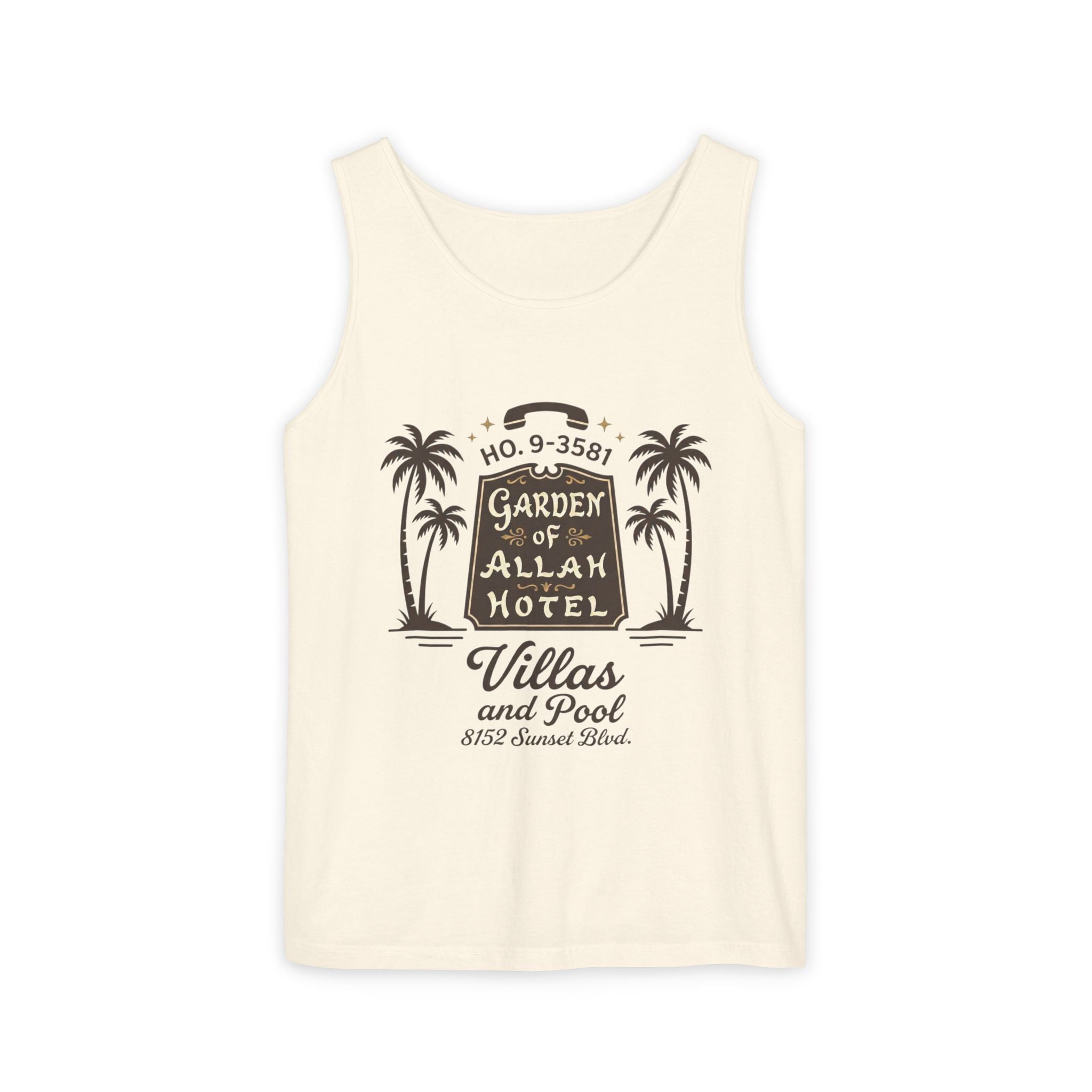 Vintage Garden of Allah Hotel Tank
