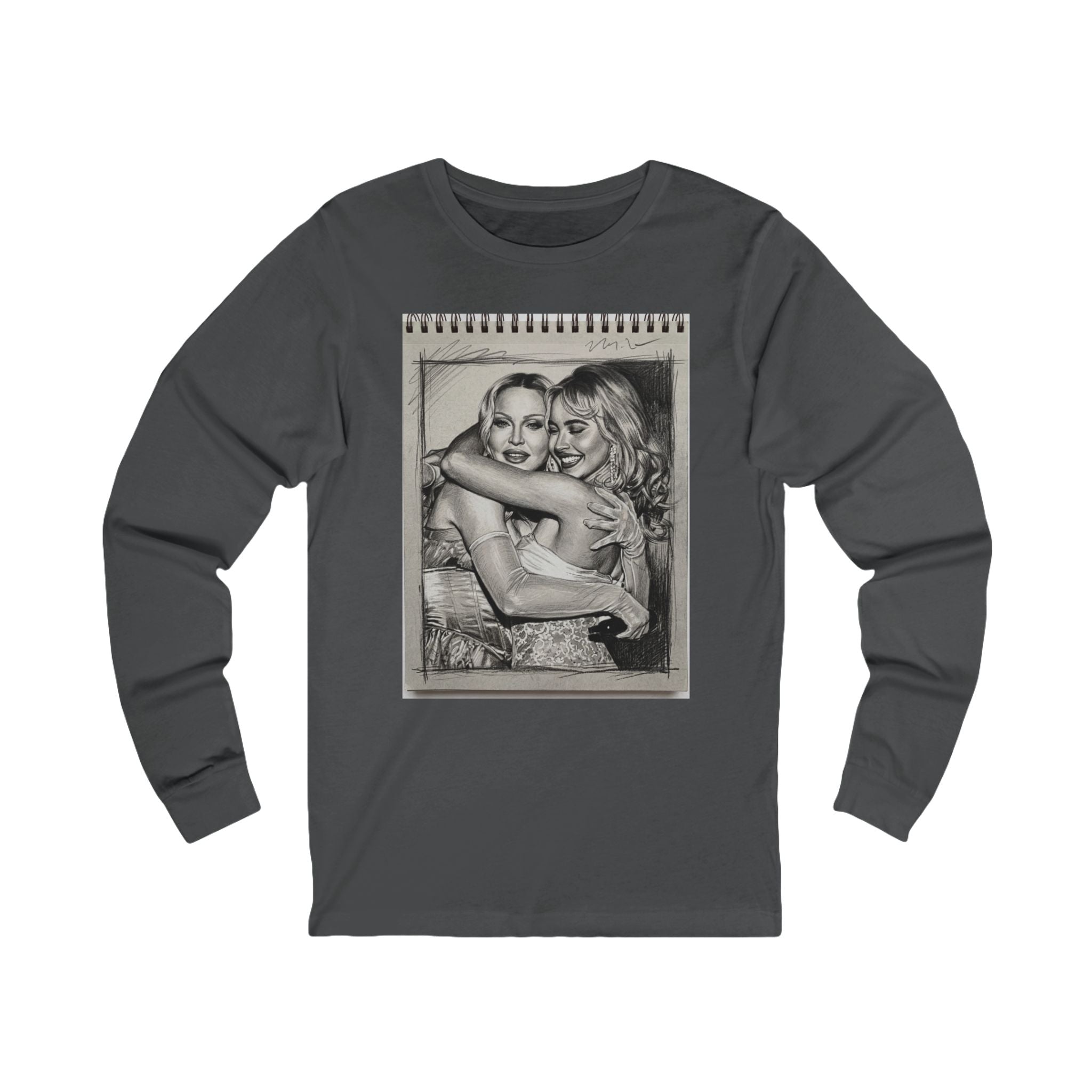 Unisex "Icons of Pop" Sketchbook Cotton Long Sleeve T-Shirt