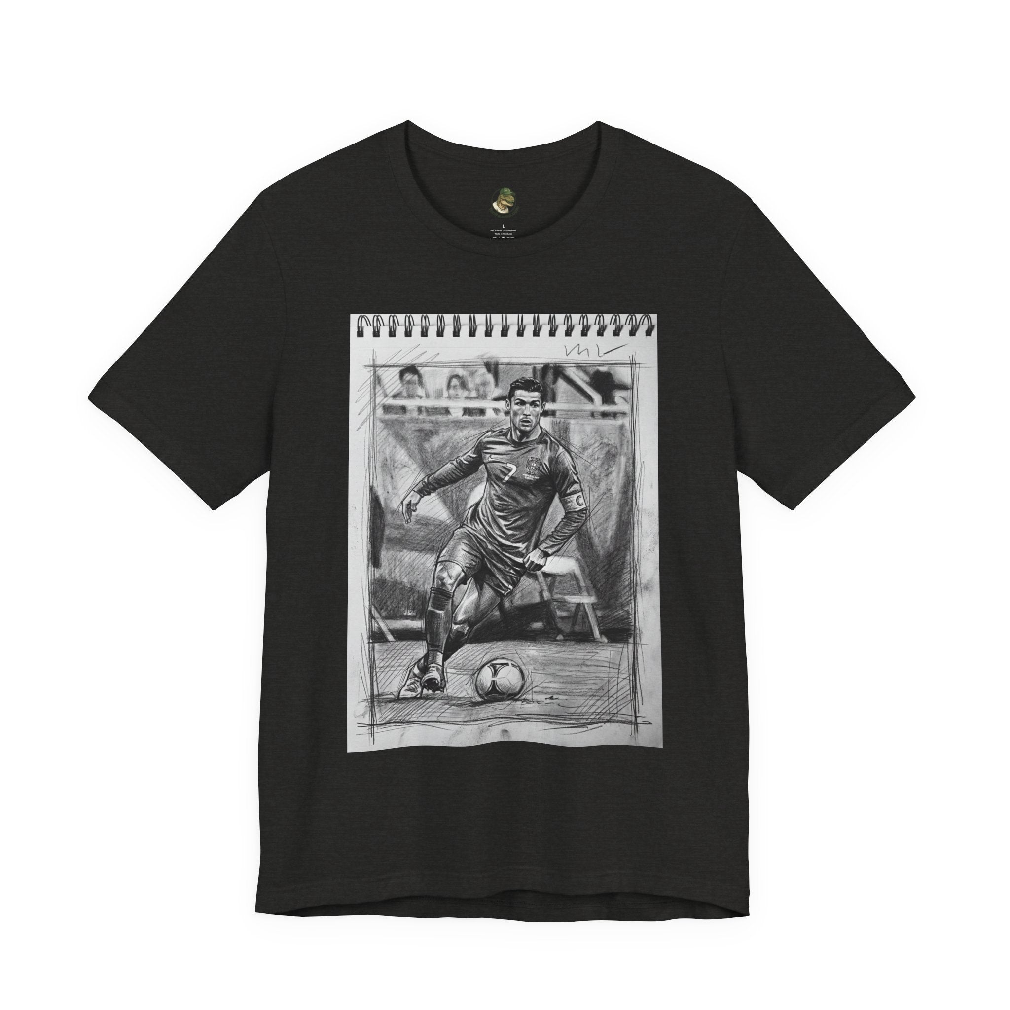 Unisex "CR7" Sketchbook Cotton T-Shirt