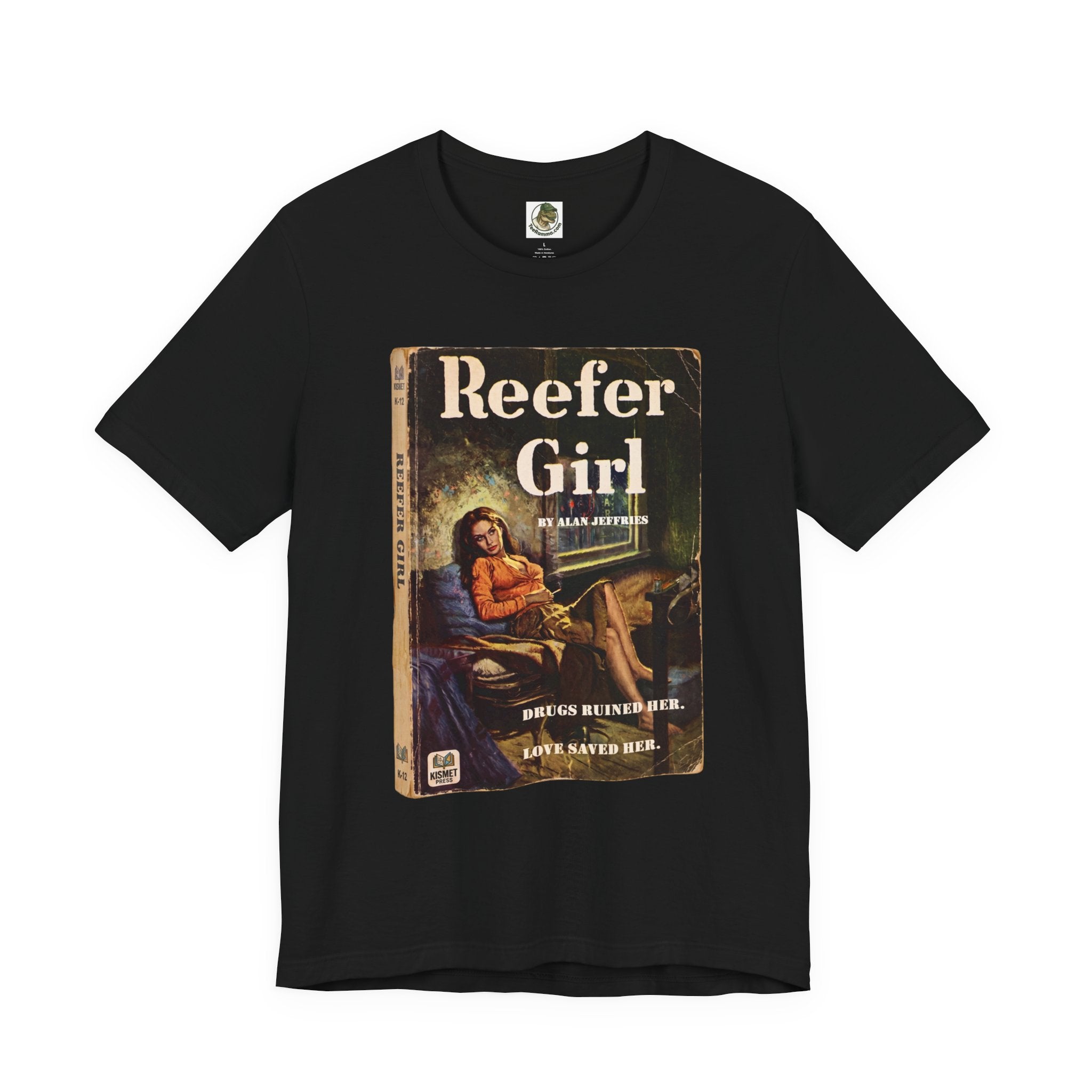 Vintage Fifties Pulp Novel 'Reefer Girl' Graphic Tee