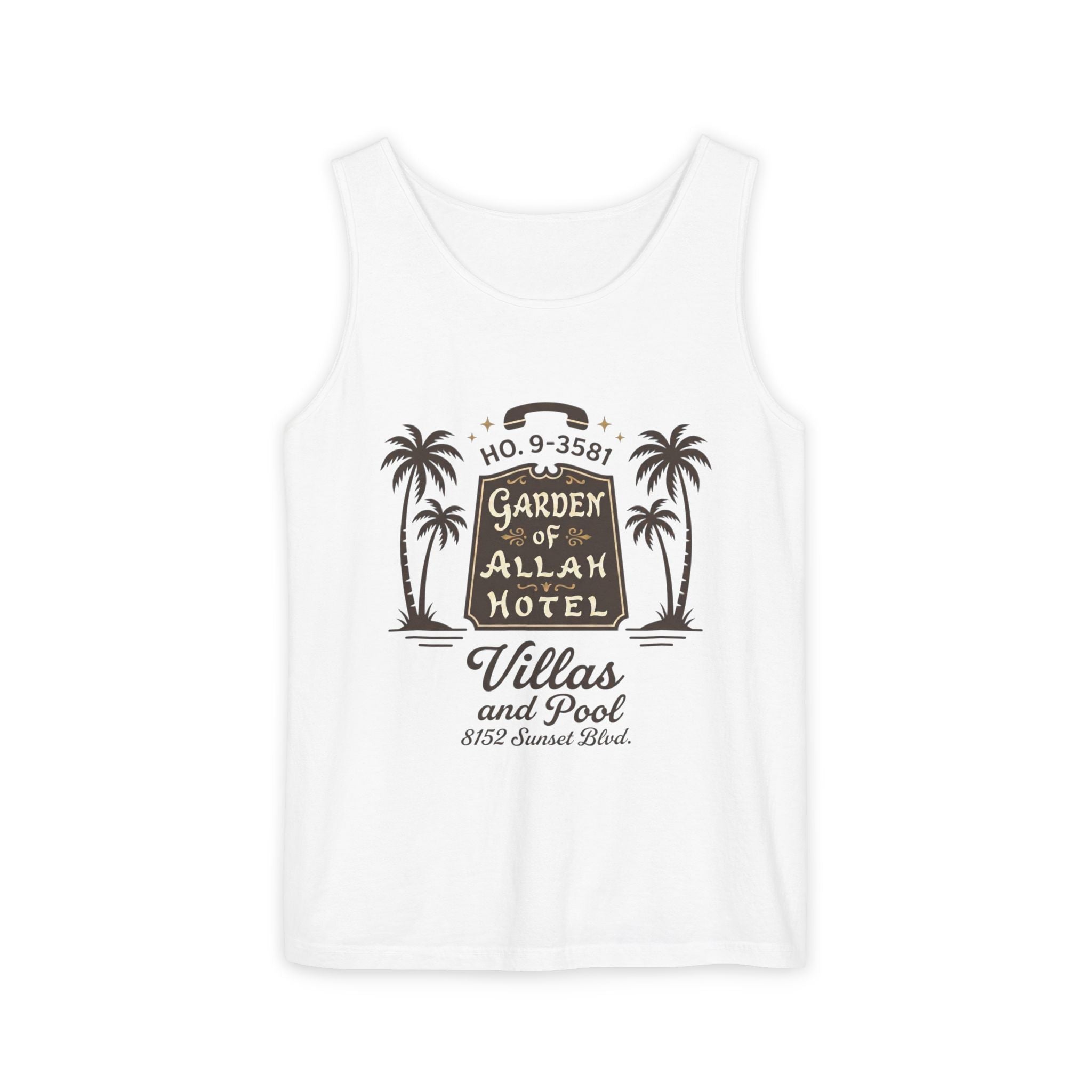 Vintage Garden of Allah Hotel Tank