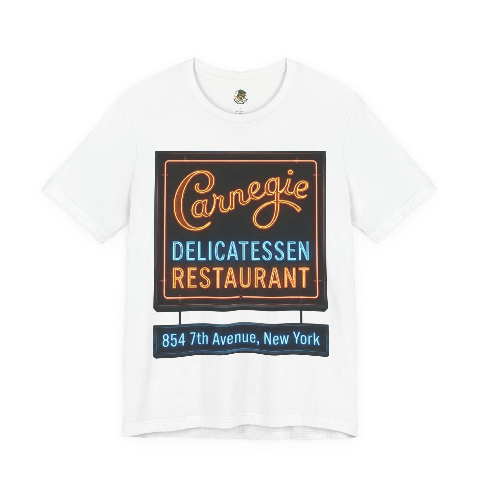 Vintage Carnegie Deli Restaurant Tee — Retro Neon Sign