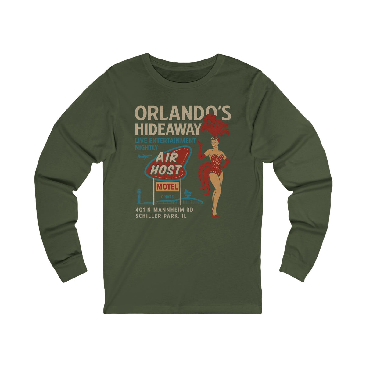 Orlando’s Hideaway Nightclub Vintage Long Sleeve Tee