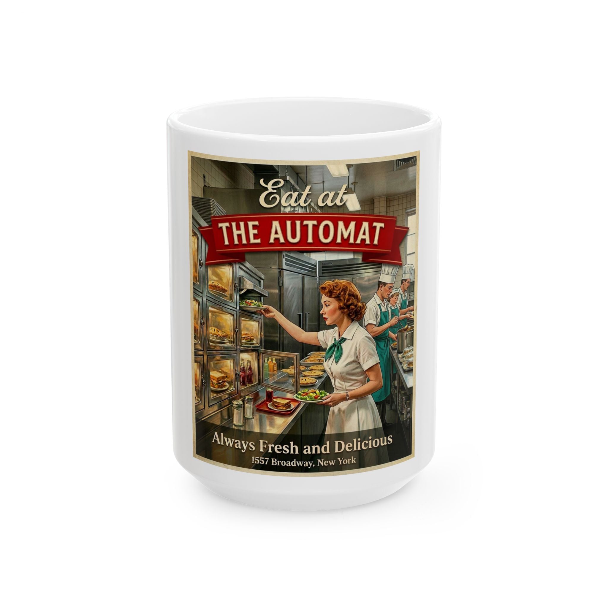 Eat at the Automat Ceramic Mug (15oz)