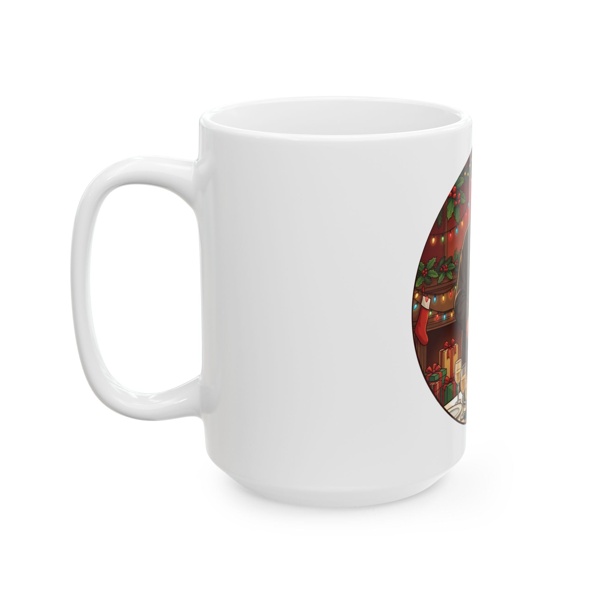 'A Very Big Treat' Christmas Graphic Ceramic Mug (15 oz)