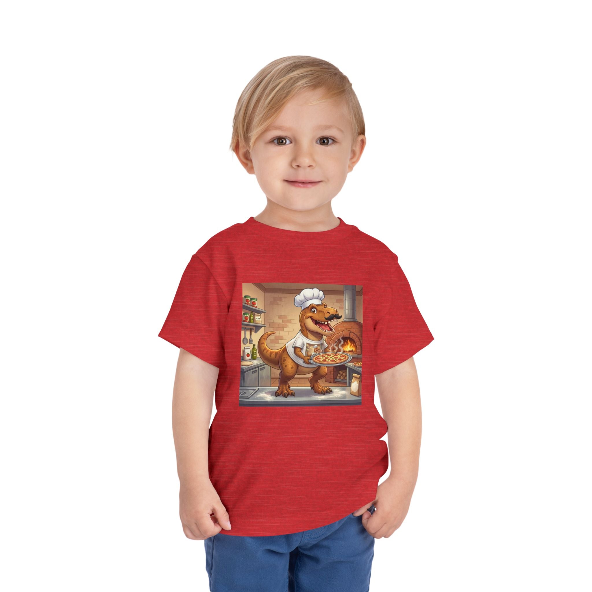 Ernest T. Rex Pizza Chef Toddler Tee