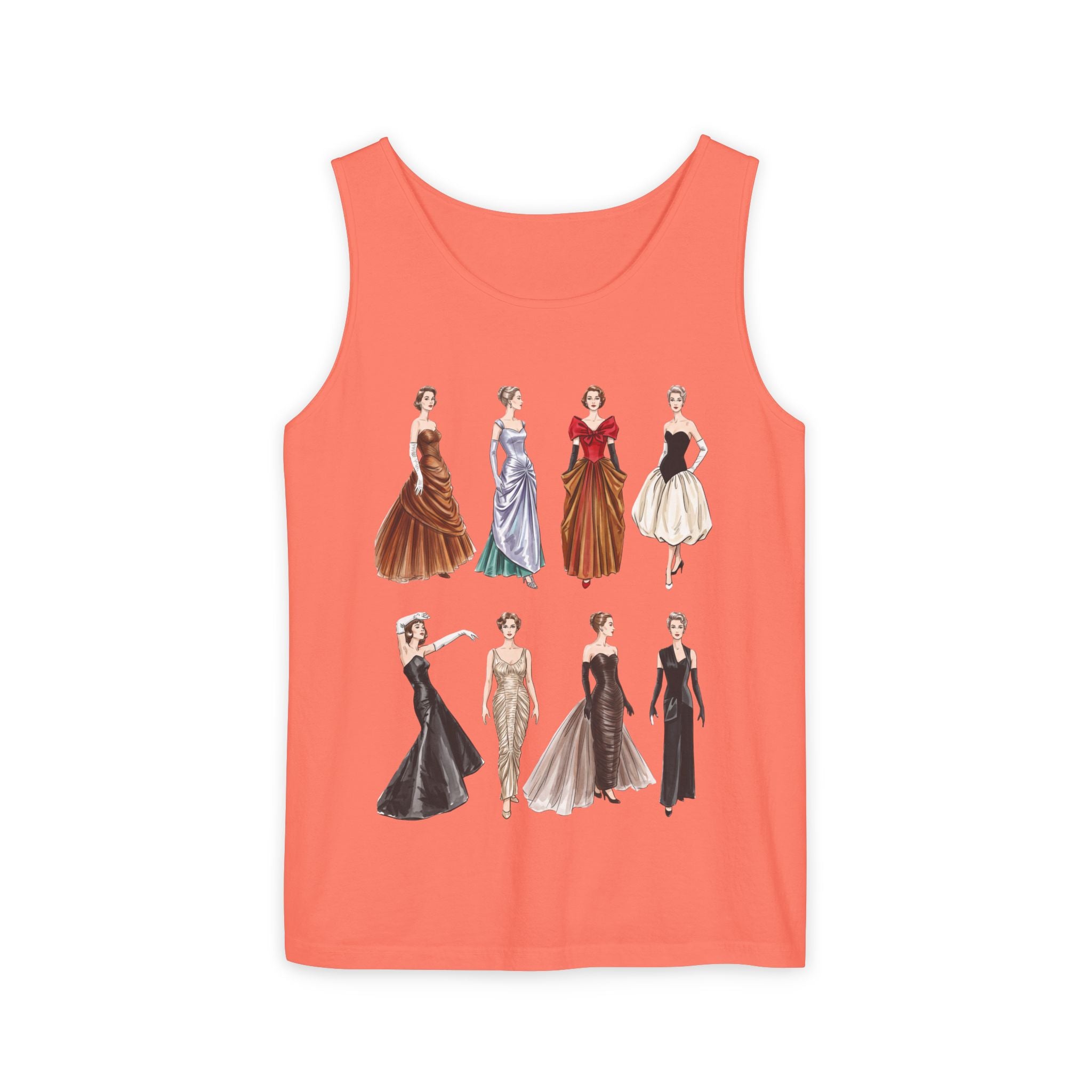 Vintage Ladies Fashion 'Charles James' Graphic Tank Top