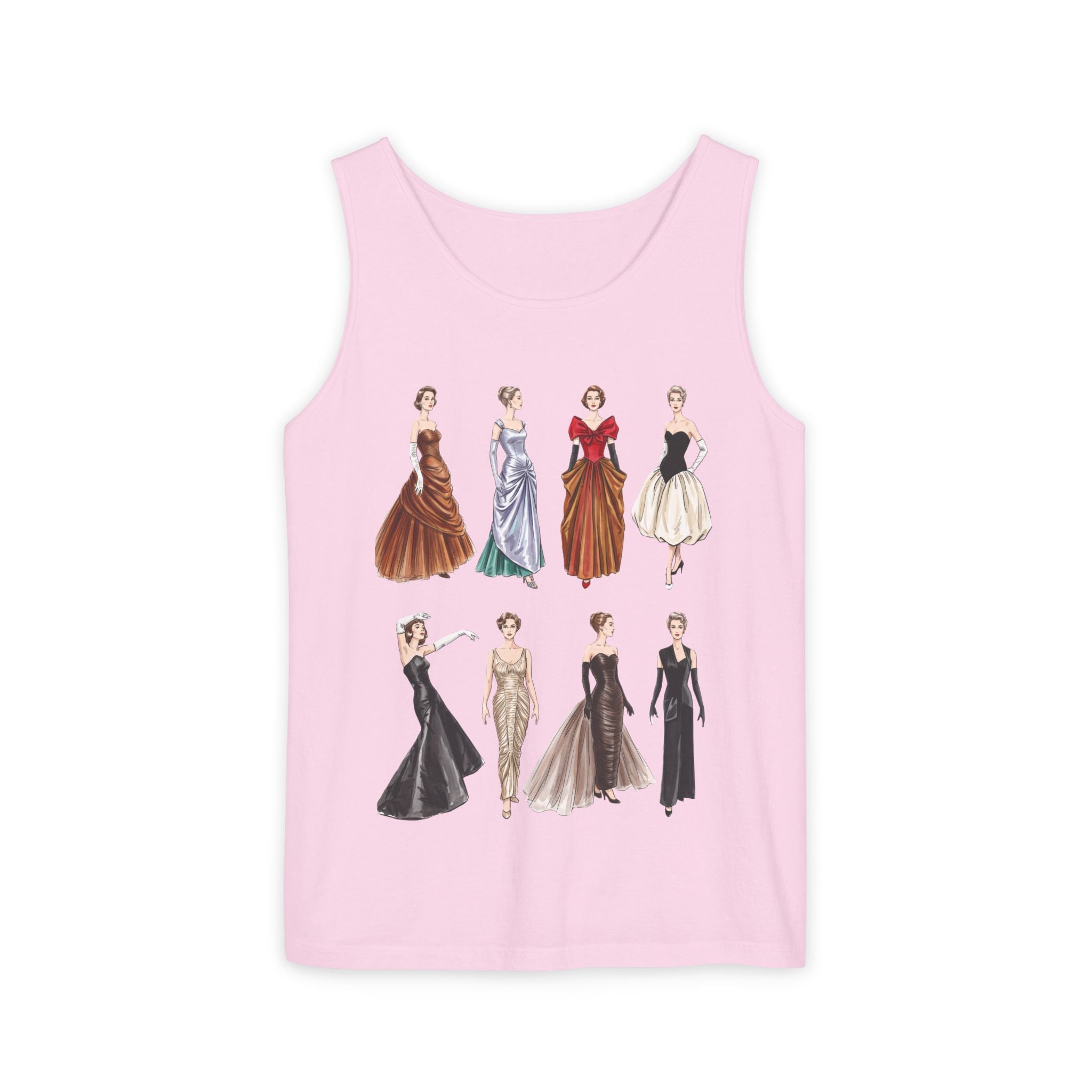 Vintage Ladies Fashion 'Charles James' Graphic Tank Top