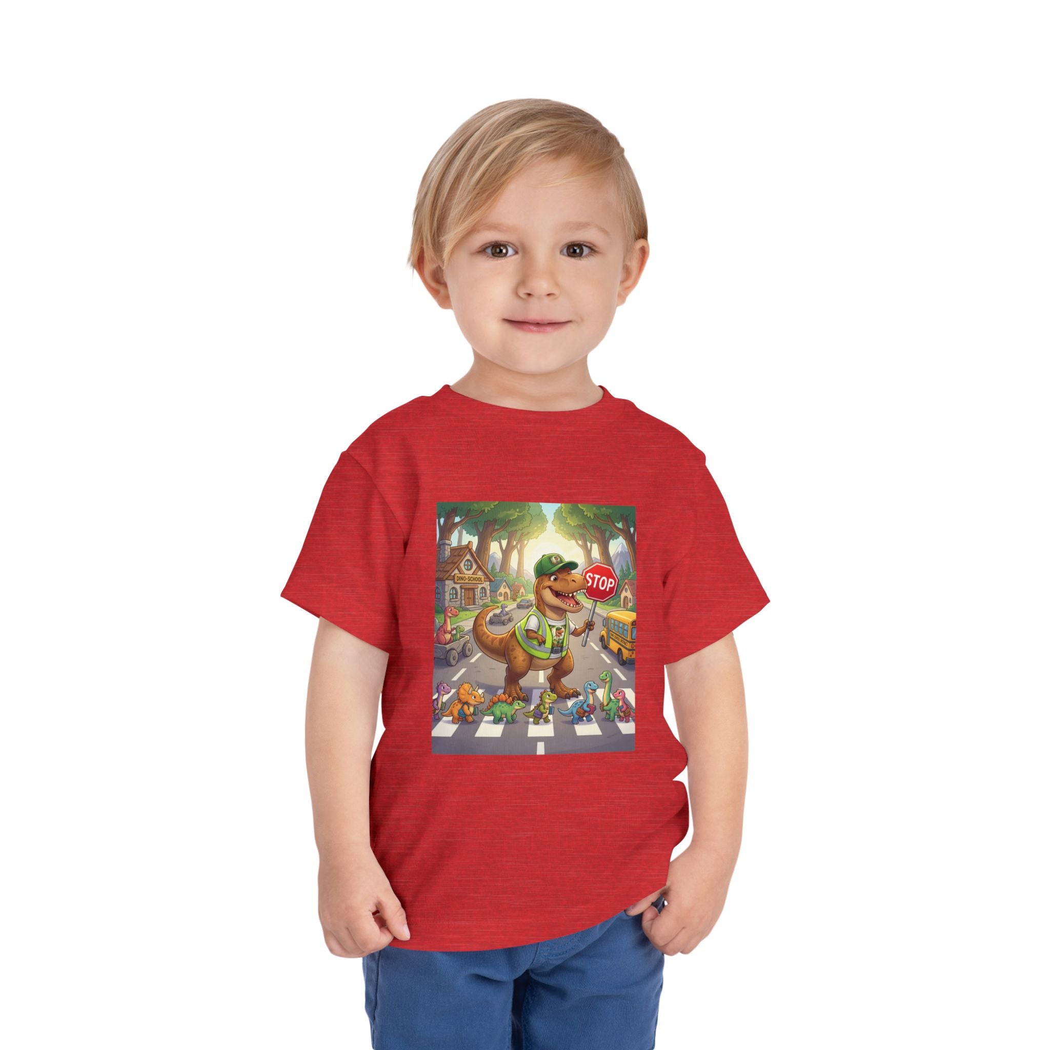 Ernest T-Rex Crossing Guard Toddler Tee