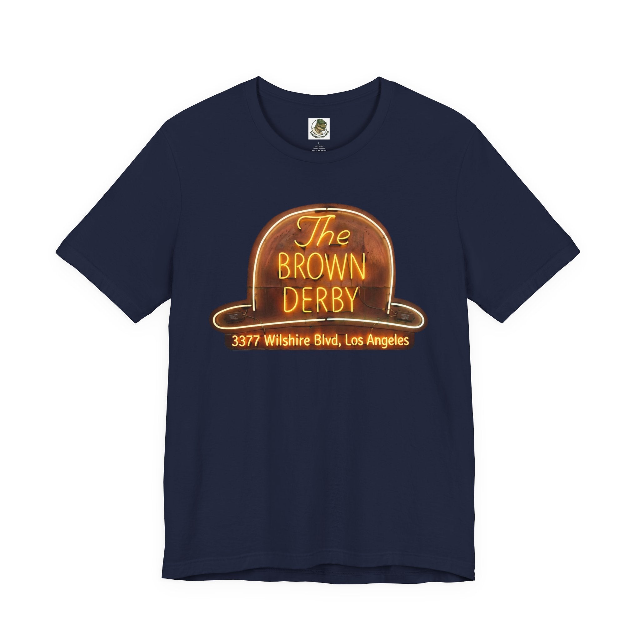 Vintage Brown Derby Restaurant Tee -- Retro Neon Sign