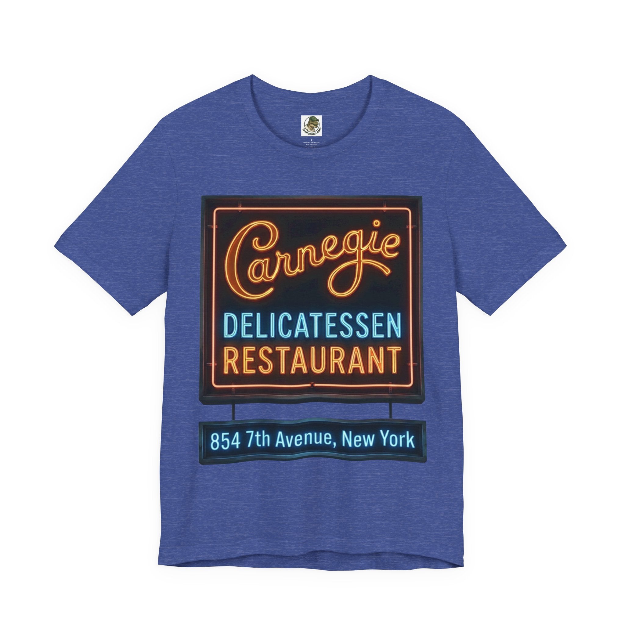 Vintage Carnegie Deli Restaurant Tee — Retro Neon Sign