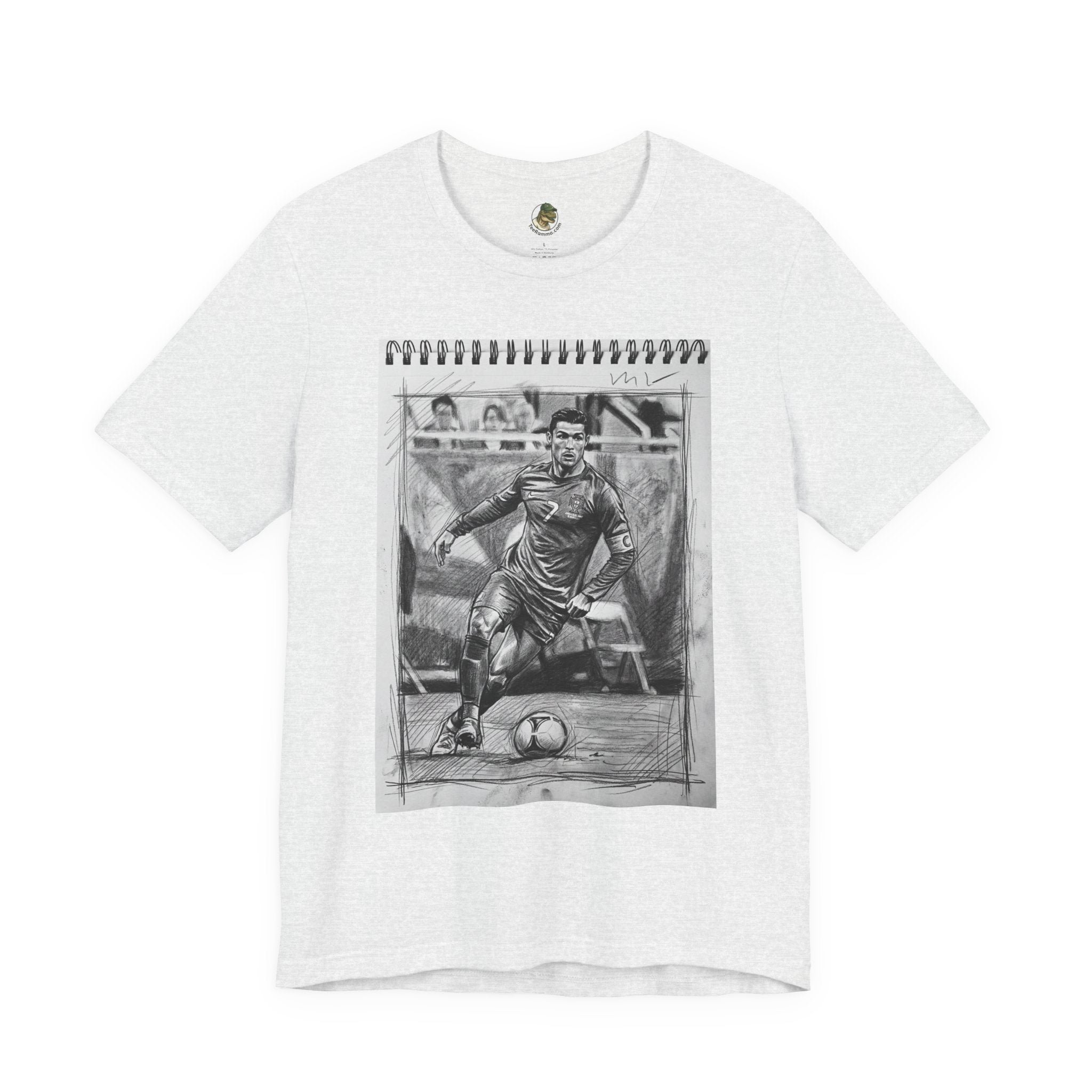 Unisex "CR7" Sketchbook Cotton T-Shirt