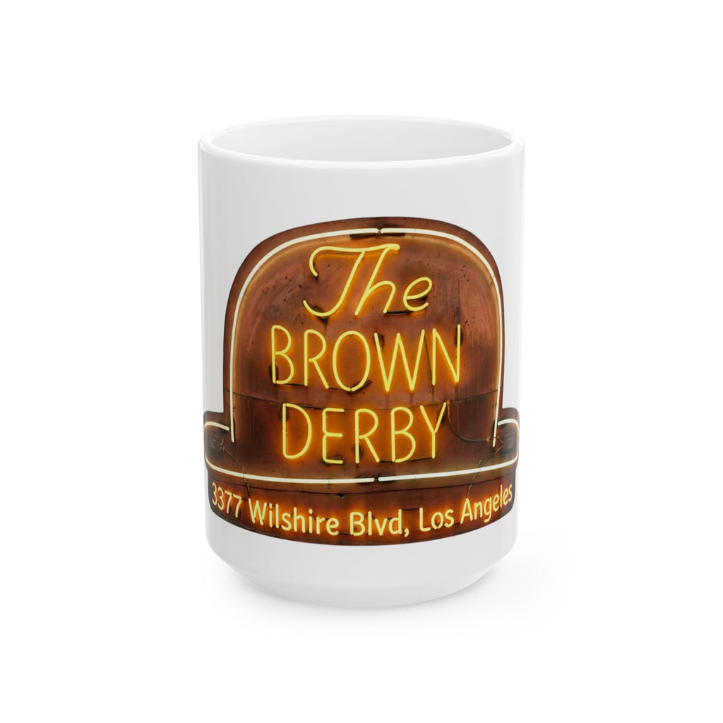 Vintage Brown Derby Restaurant Ceramic Mug (15oz)