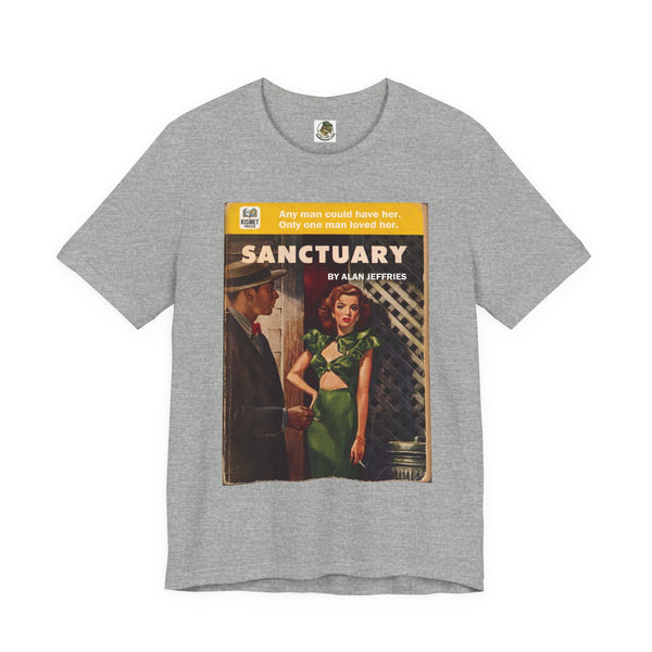 Vintage Fifties Pulp Novel 'Sanctuary' Graphic Tee