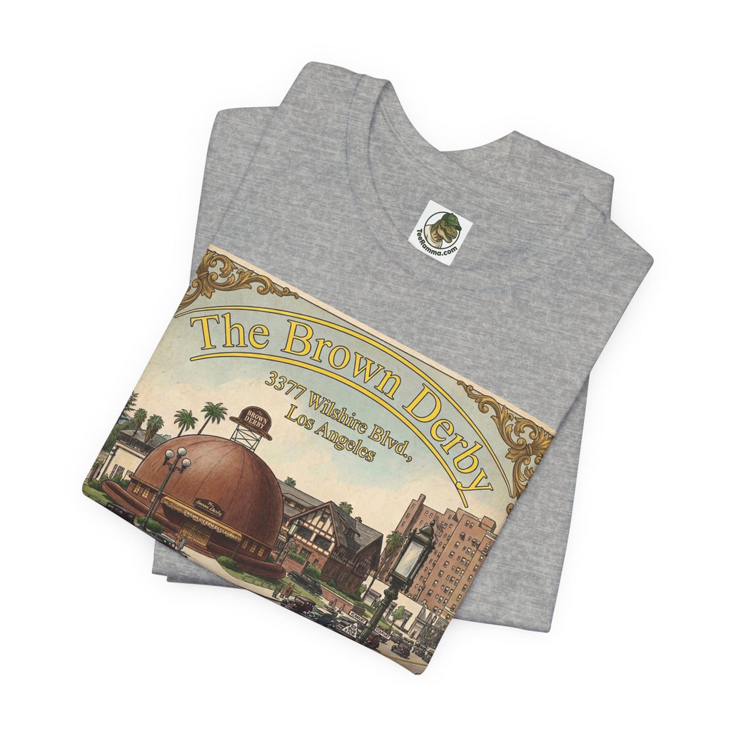 Vintage Brown Derby Restaurant Tee — Retro Restaurant Poster