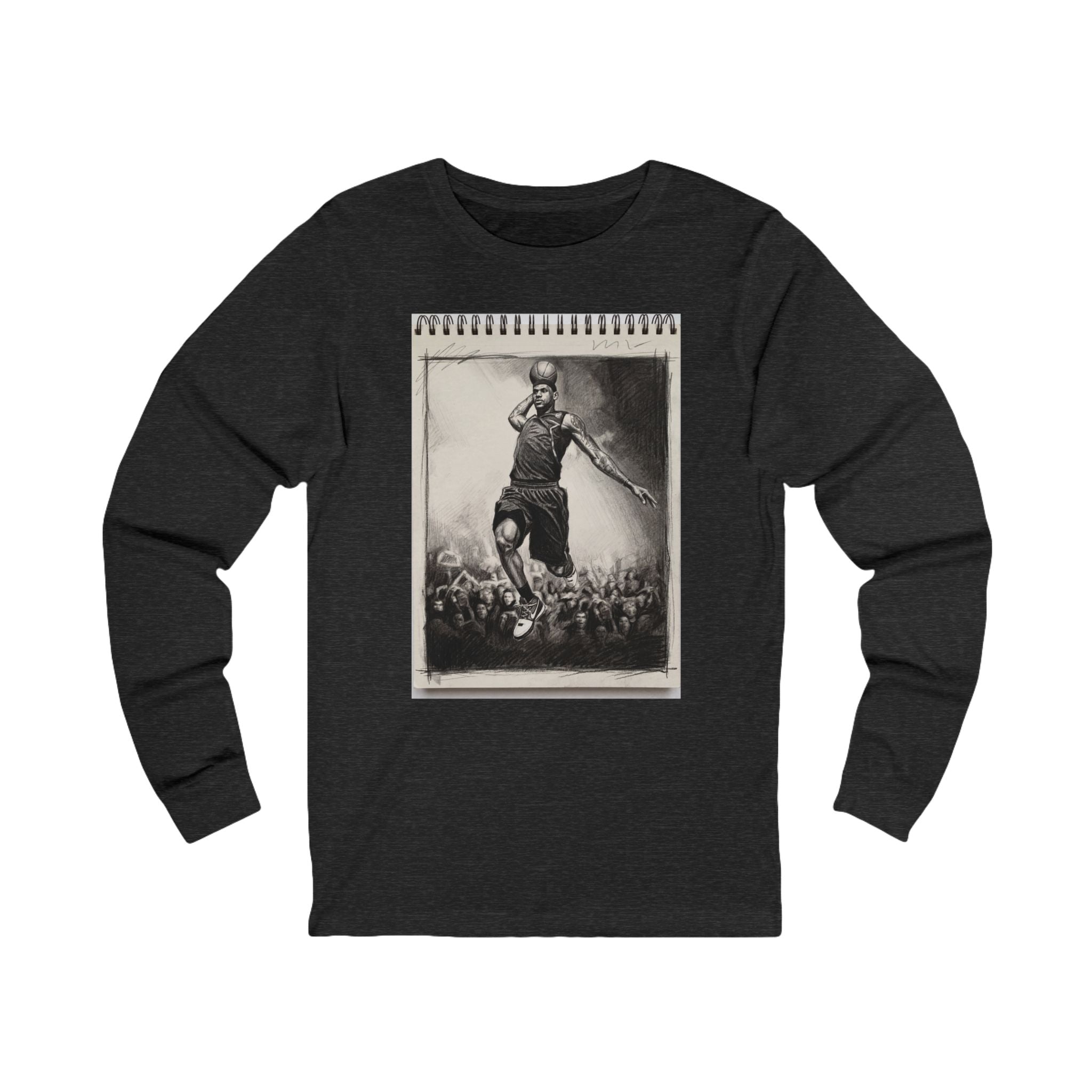 Unisex "King James" Sketchbook Long Sleeve T-Shirt