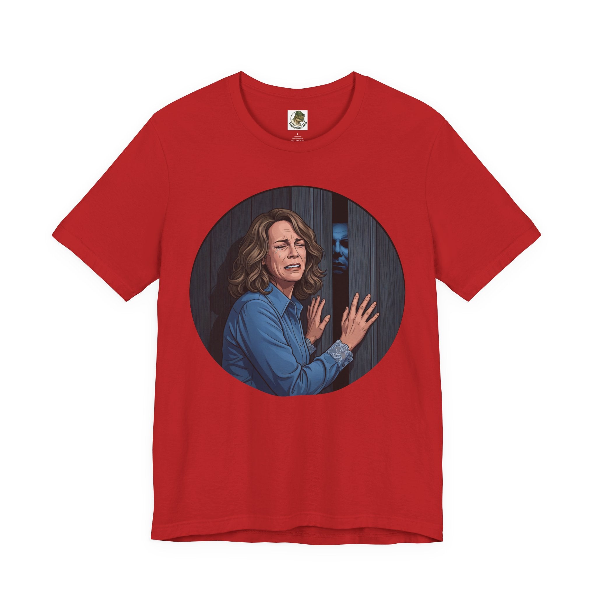 Unisex 'Demon at the Door' Cotton T-Shirt