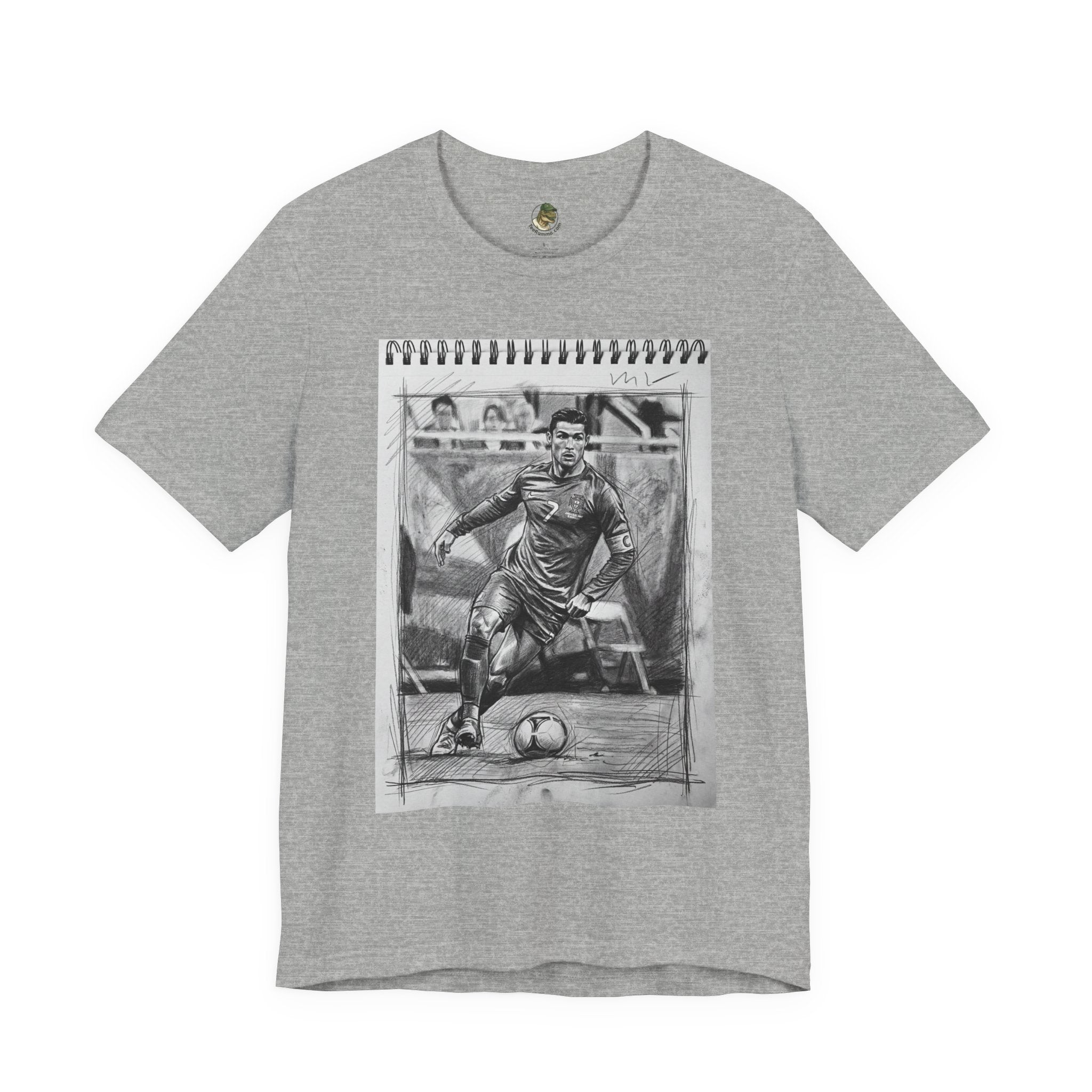 Unisex "CR7" Sketchbook Cotton T-Shirt