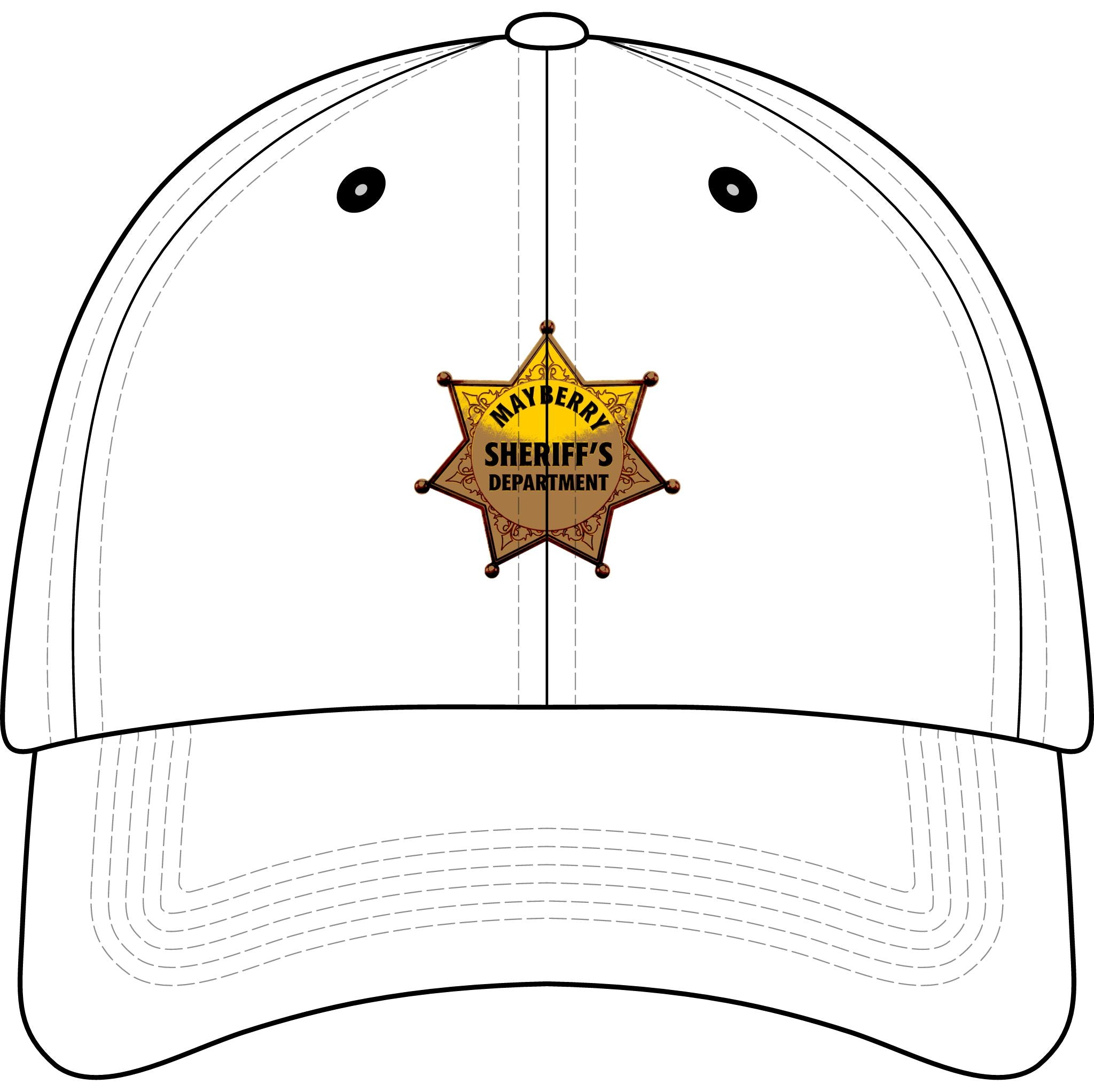 Youth Sheriff Badge Embroidered Baseball Cap