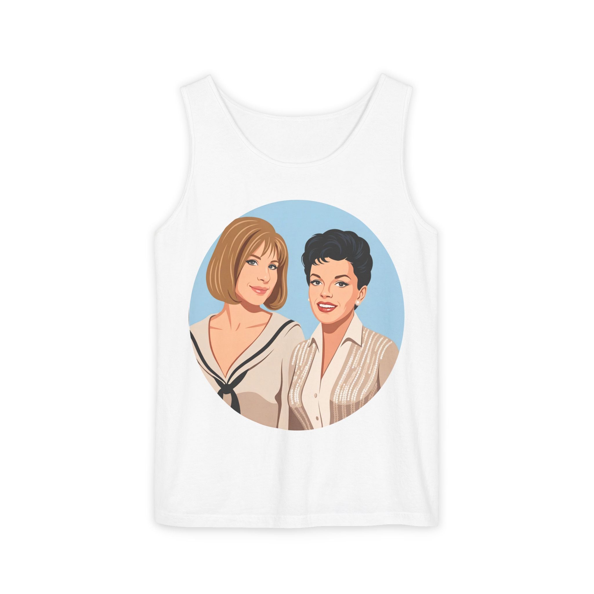 Unisex 'Happy Duet' Cotton Tank Top