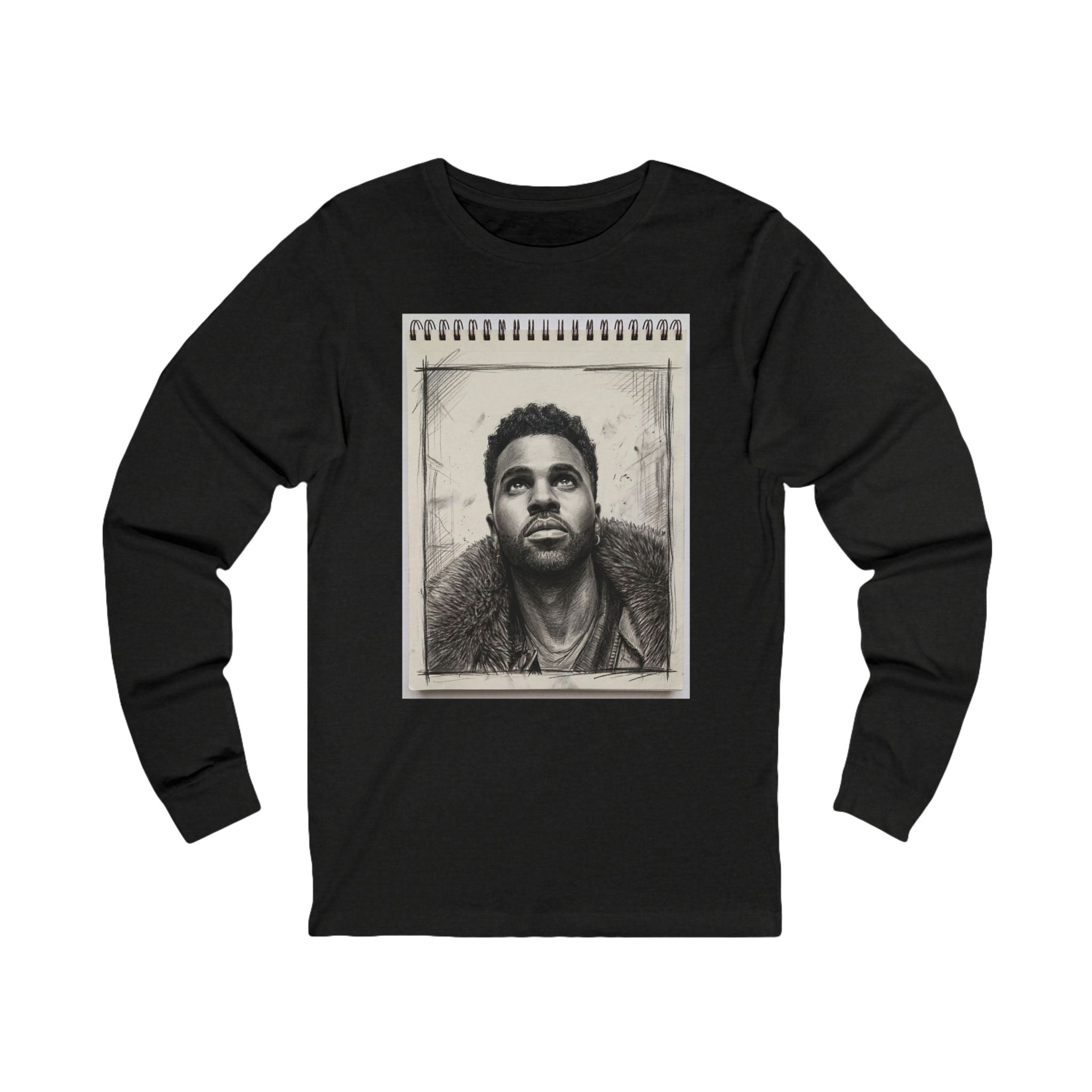 Unisex "J.D." Sketchbook Long Sleeve Tee